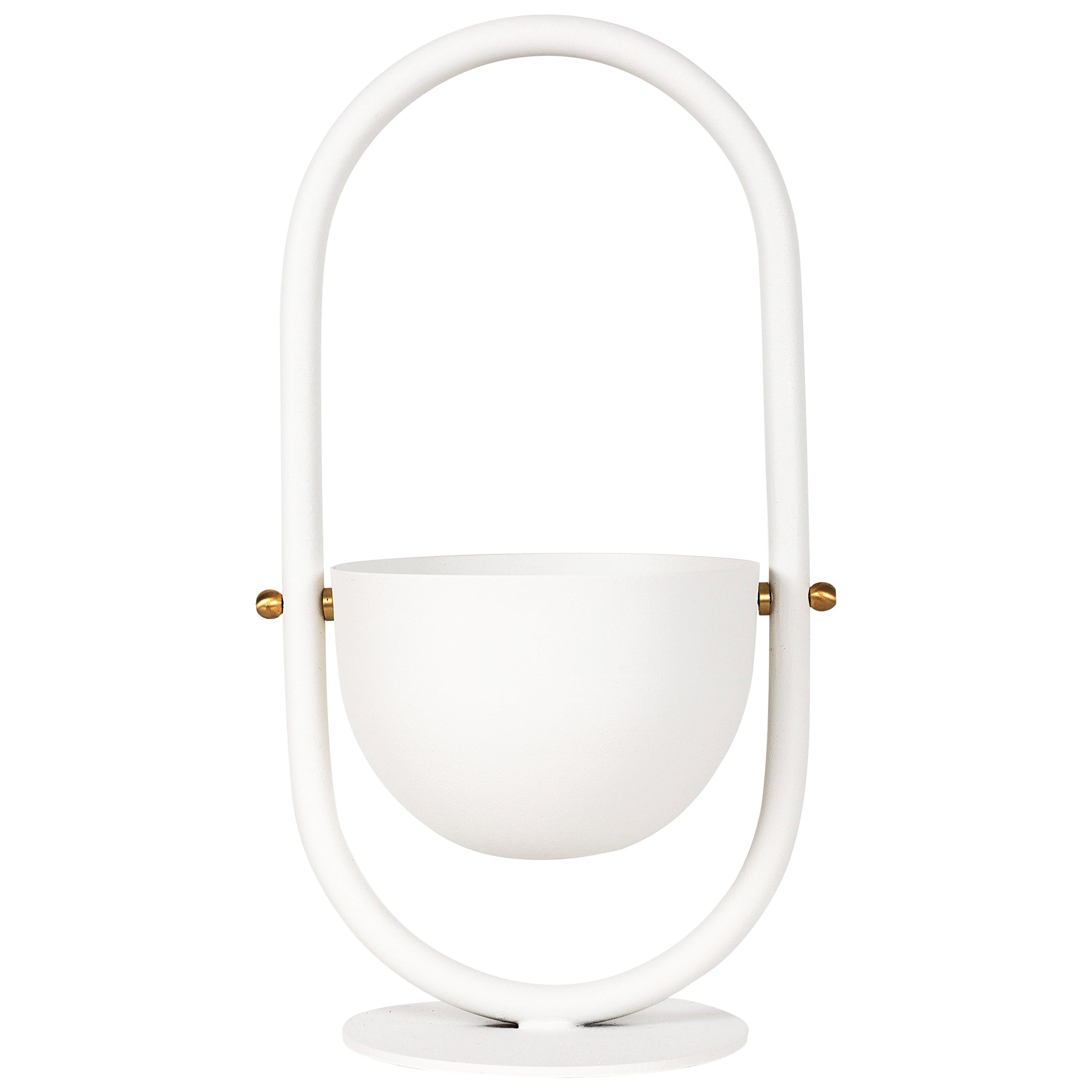 Bol/vase blanc de Sienne de Studio Laf en vente