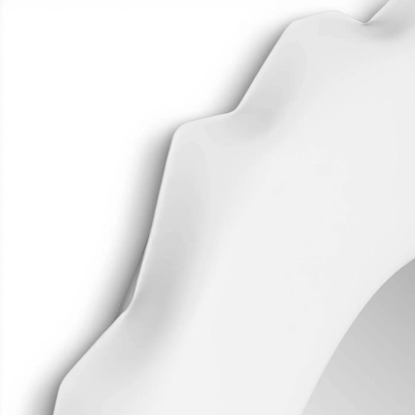 Weißer Silex-Wandspiegel von Zieta (Organische Moderne) im Angebot