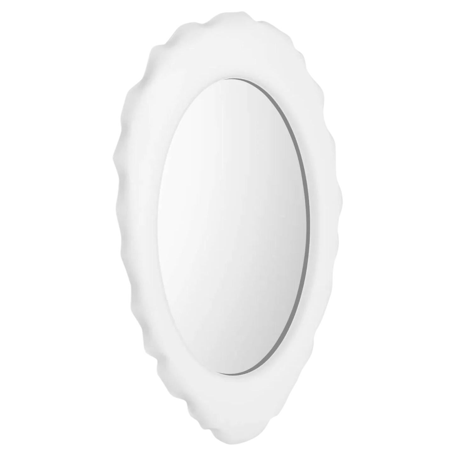 White Silex Wall Mirror by Zieta For Sale