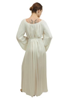White Silk Camelot Dress