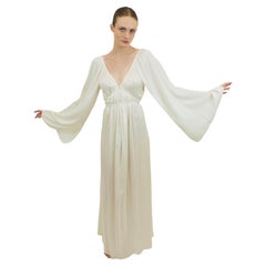 White Silk Camelot Dress