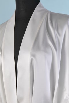 White silk satin Robe CHRISTIAN DIOR