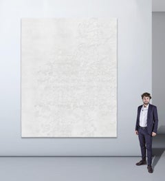 White Silk, Wool Rug India Hand Knotted Carpet Highest Quality Abstract Floral