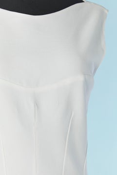 White sleeveless dress MUGLER