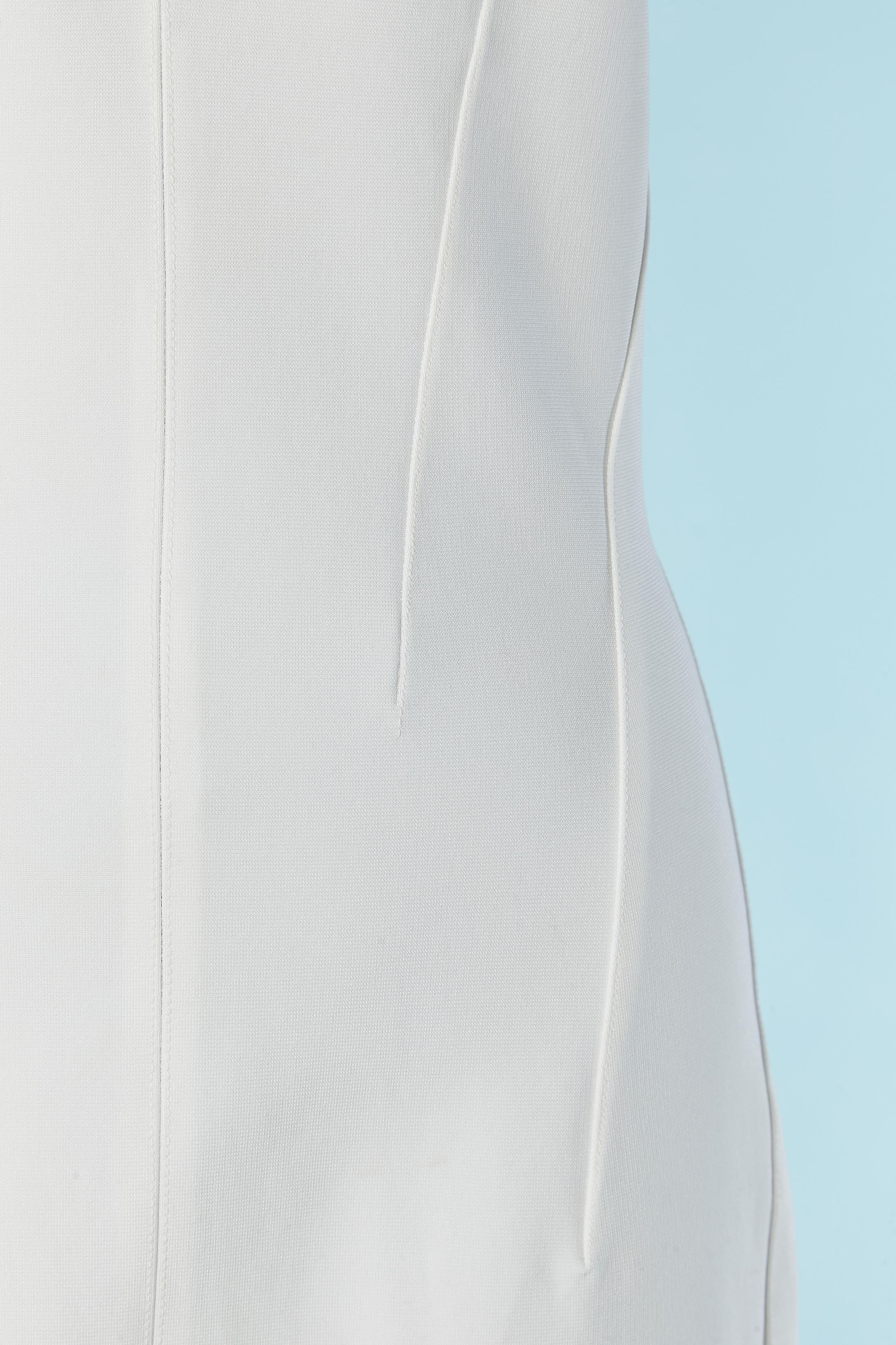 Vestido blanco sin mangas MUGLER Gris en venta
