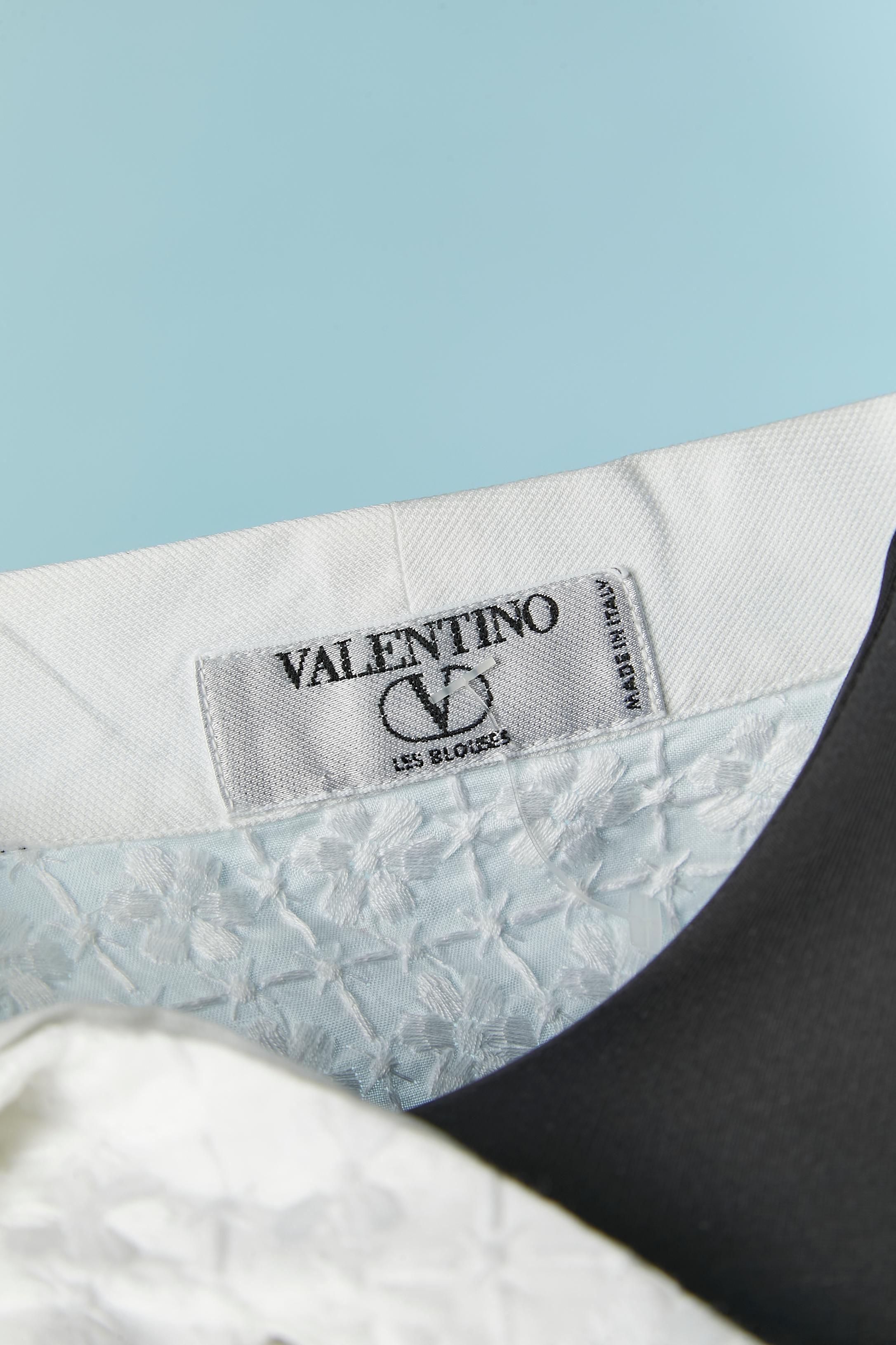 White sleeveless shirt with tie VALENTINO 
