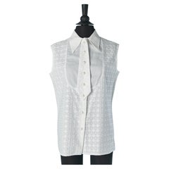 White sleeveless shirt with tie VALENTINO "Les blouses"