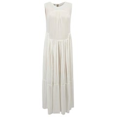 S.S. White - Vestito midi senza maniche a strati