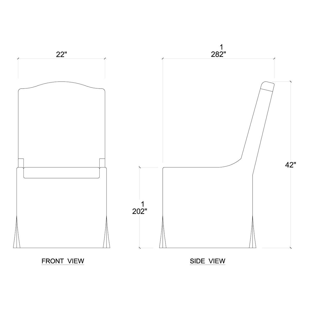 Indonesian White Slipcovered Dining Chair For Sale