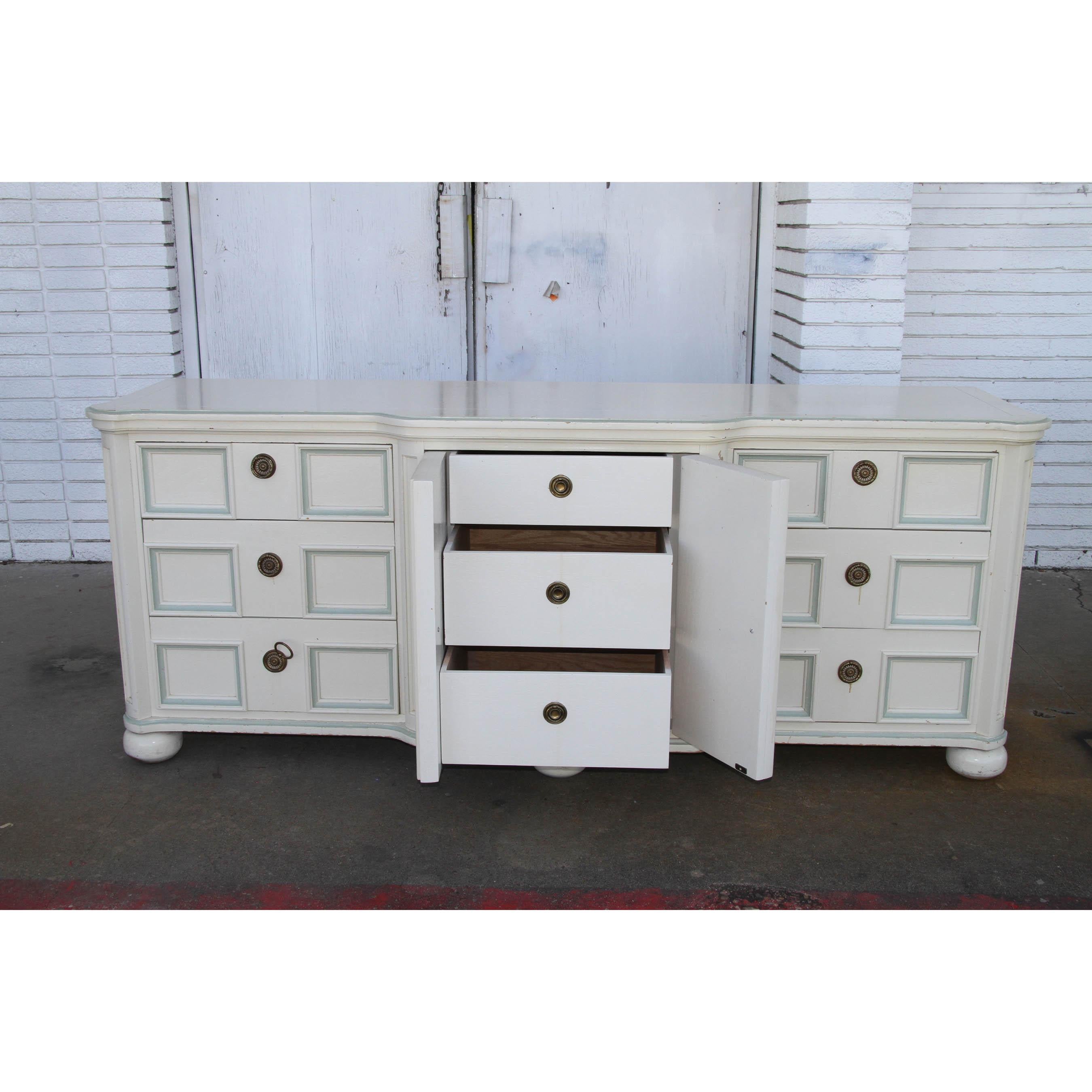 Mid-Century Modern White Sloane Dresser by Century Furniture