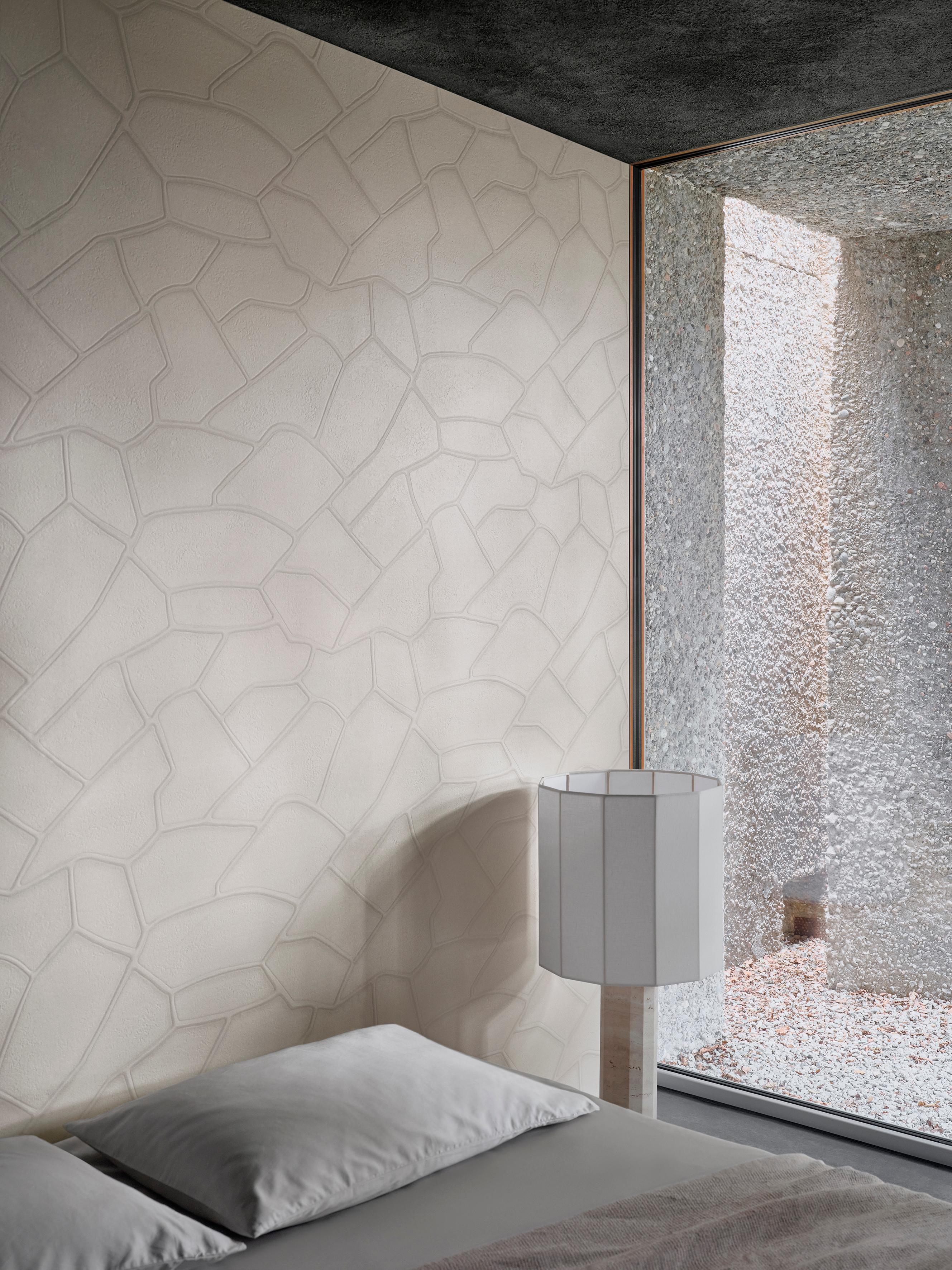 Lámpara de Sobremesa Sonora Blanca Pequeña de Lino by NASSI Italiano en venta