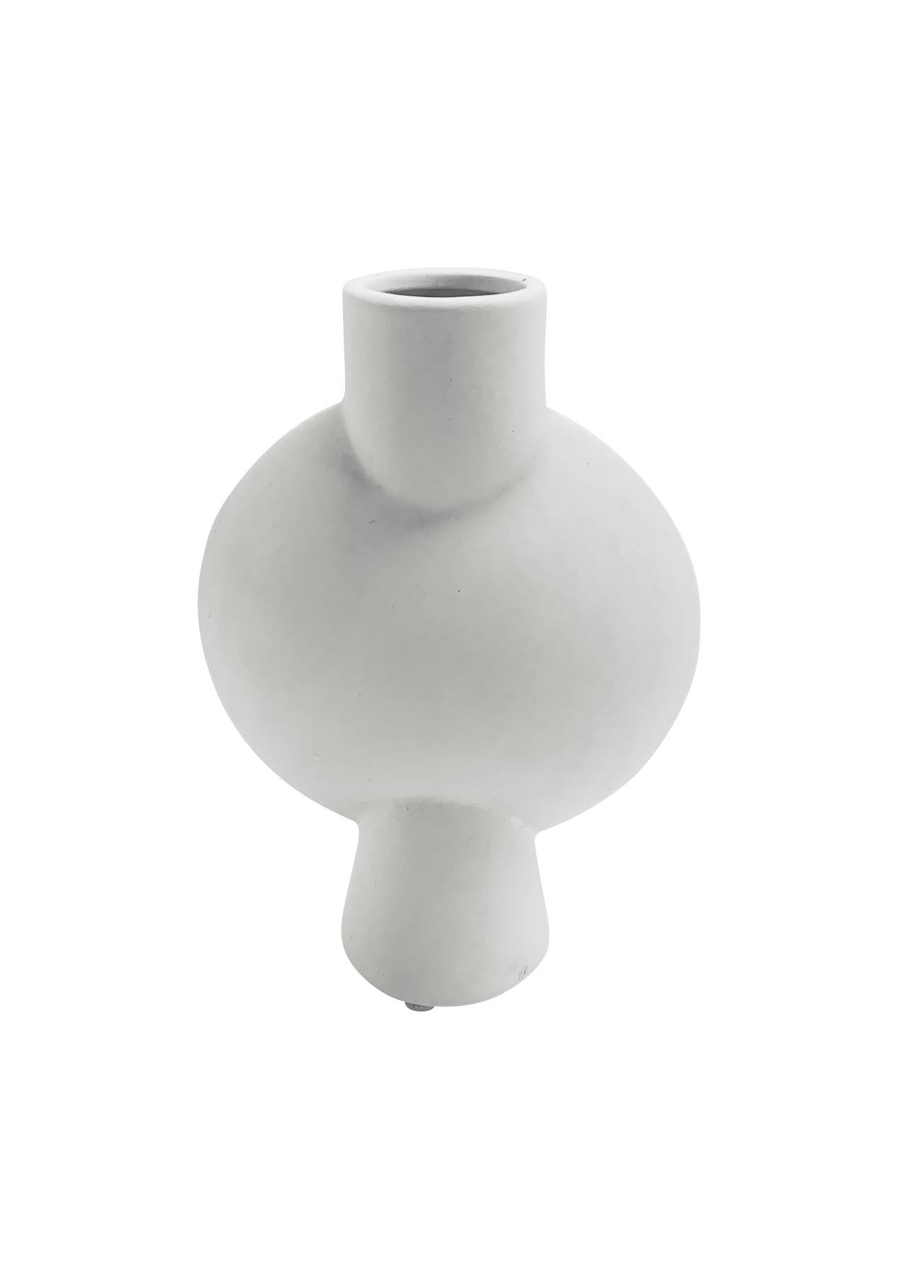 Contemporary Danish design small center bubble vase.
Smooth white finish
Part of a very large collection