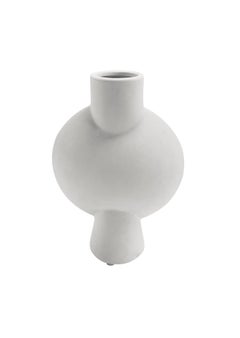 Contemporary Danish Design Bubble Vase, Smooth White Finish, China