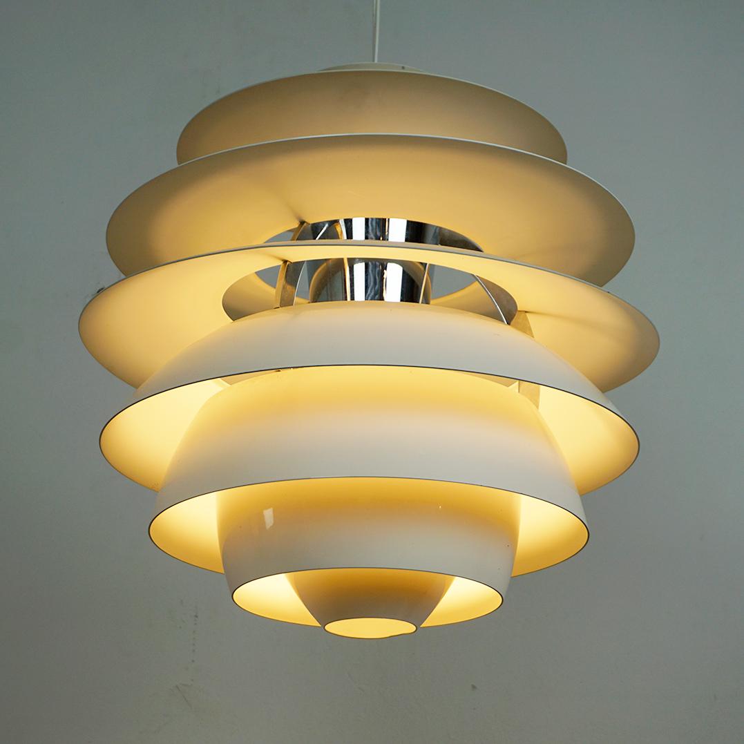 Metallo Lampada a sospensione Whiting Snowball di Poul Henningsen per Poulsen Danimarca in vendita