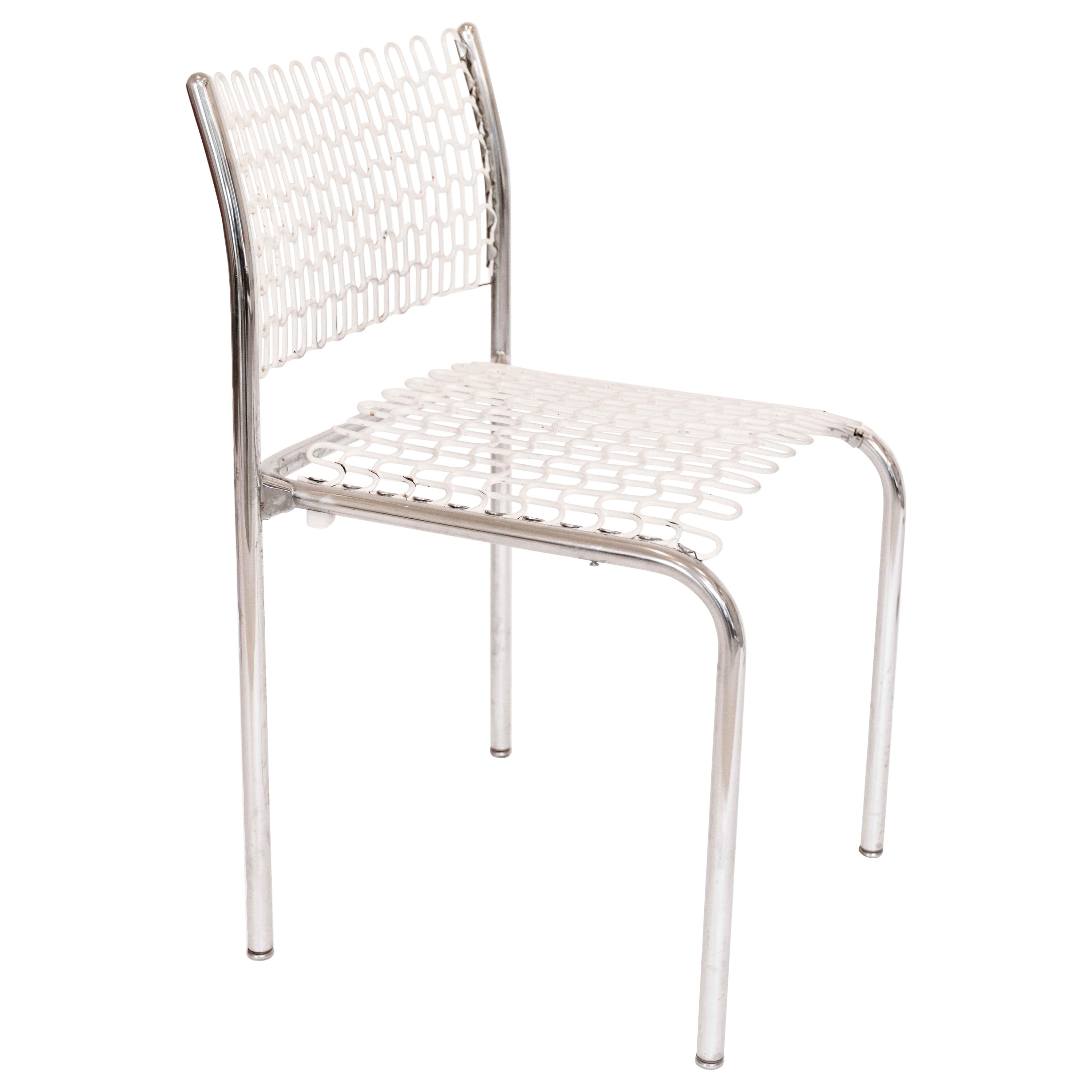 White Sof-Tec Chair by David Rowland, c.1979 For Sale