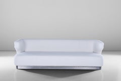 White Sofa "Cheval" by Gianni Moscatelli for Formanova, 1960 circa
