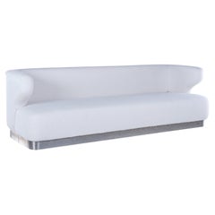 White Sofa "Cheval" by Gianni Moscatelli for Formanova, 1960 circa