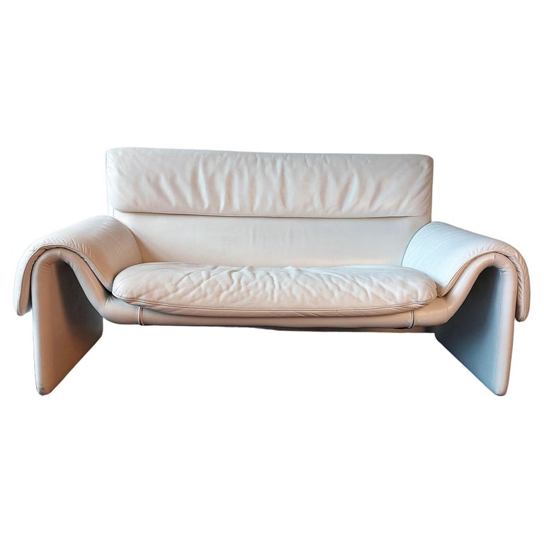 White Soft Leather DS-2011 Sofa by De Sede, Zwitserland 1980's, 2 Available  at 1stDibs