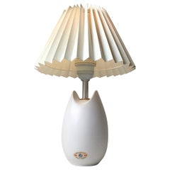 Retro White Soholm Ceramic Table Lamp by Per Rehfeld