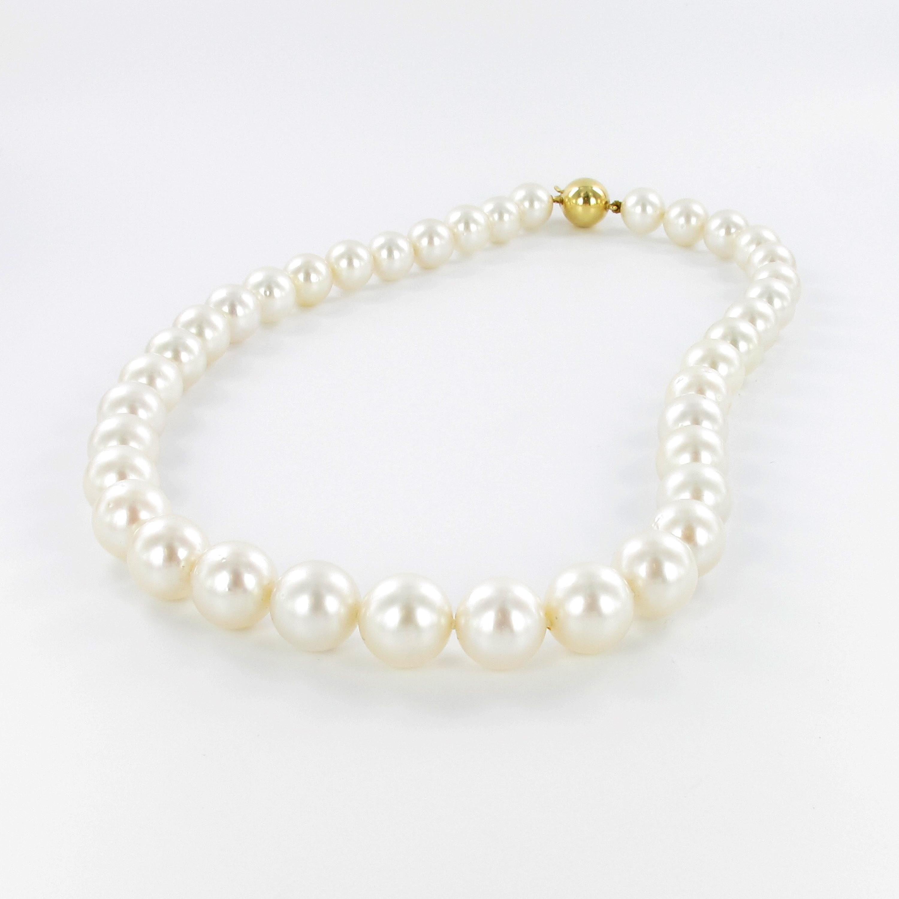 Bead White South Sea Cultured Pearl Necklace