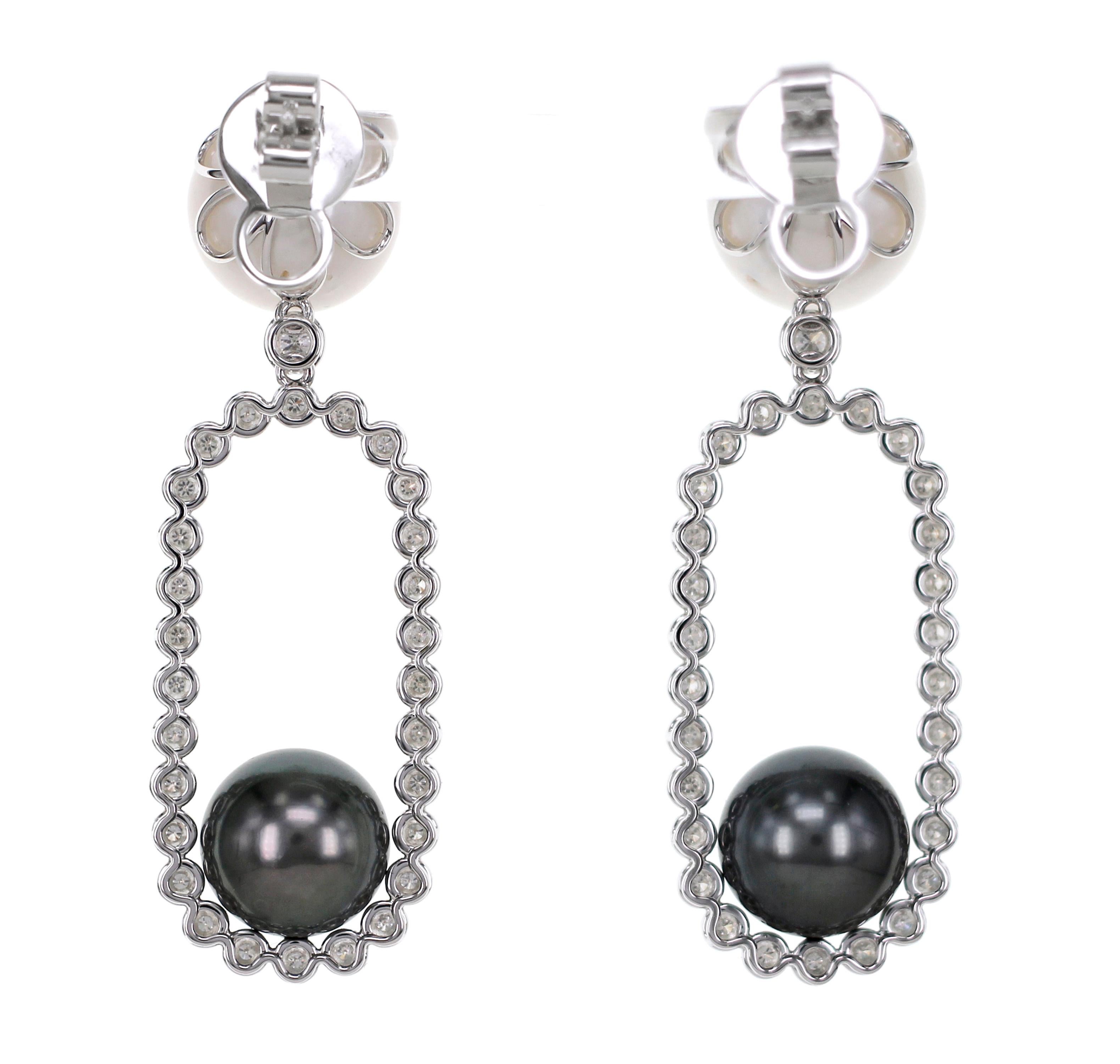 tahitian south sea pearl earrings