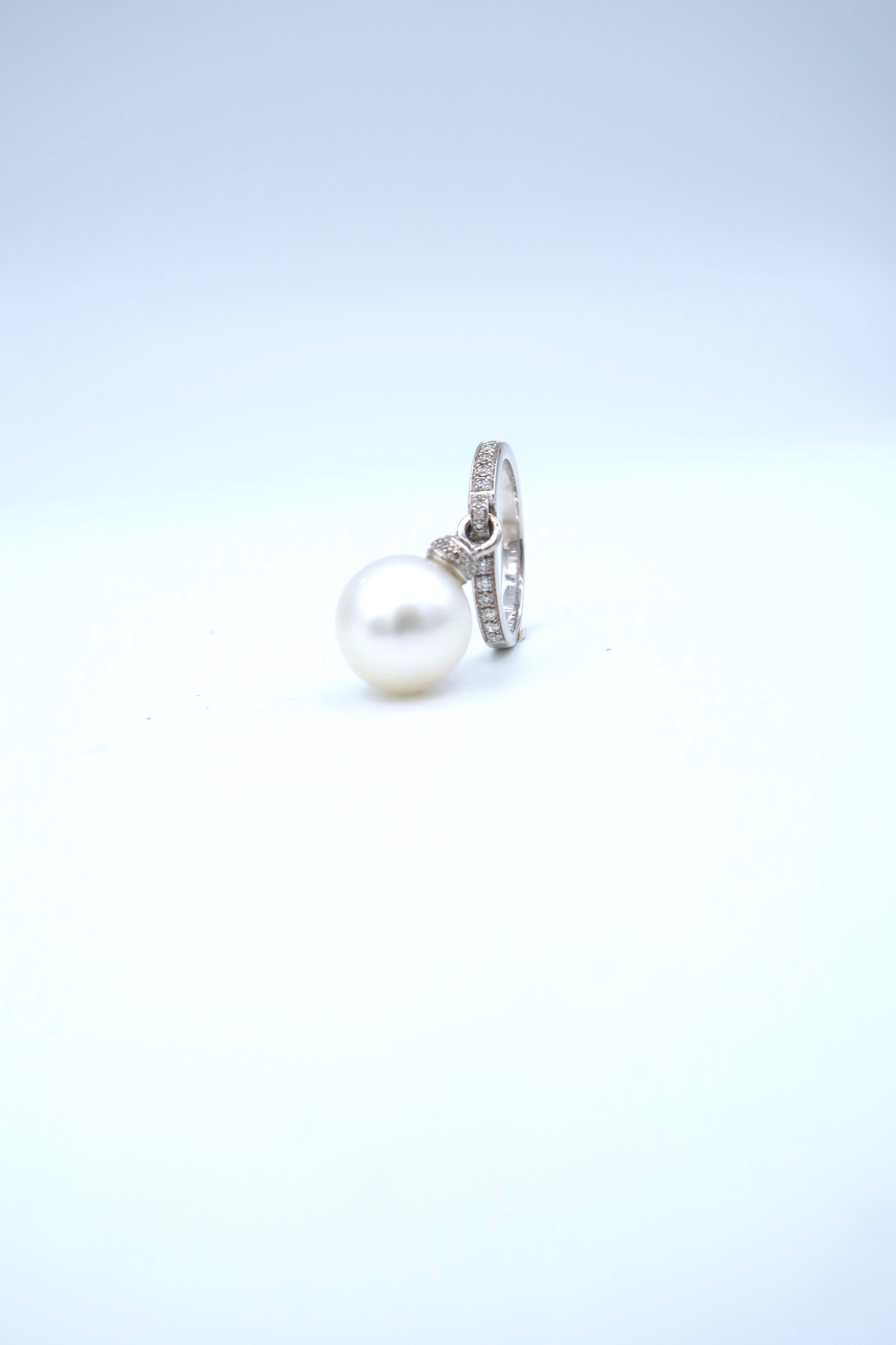 pearl dangle ring