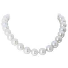 White South Sea Pearl Necklace with Hidden Closure