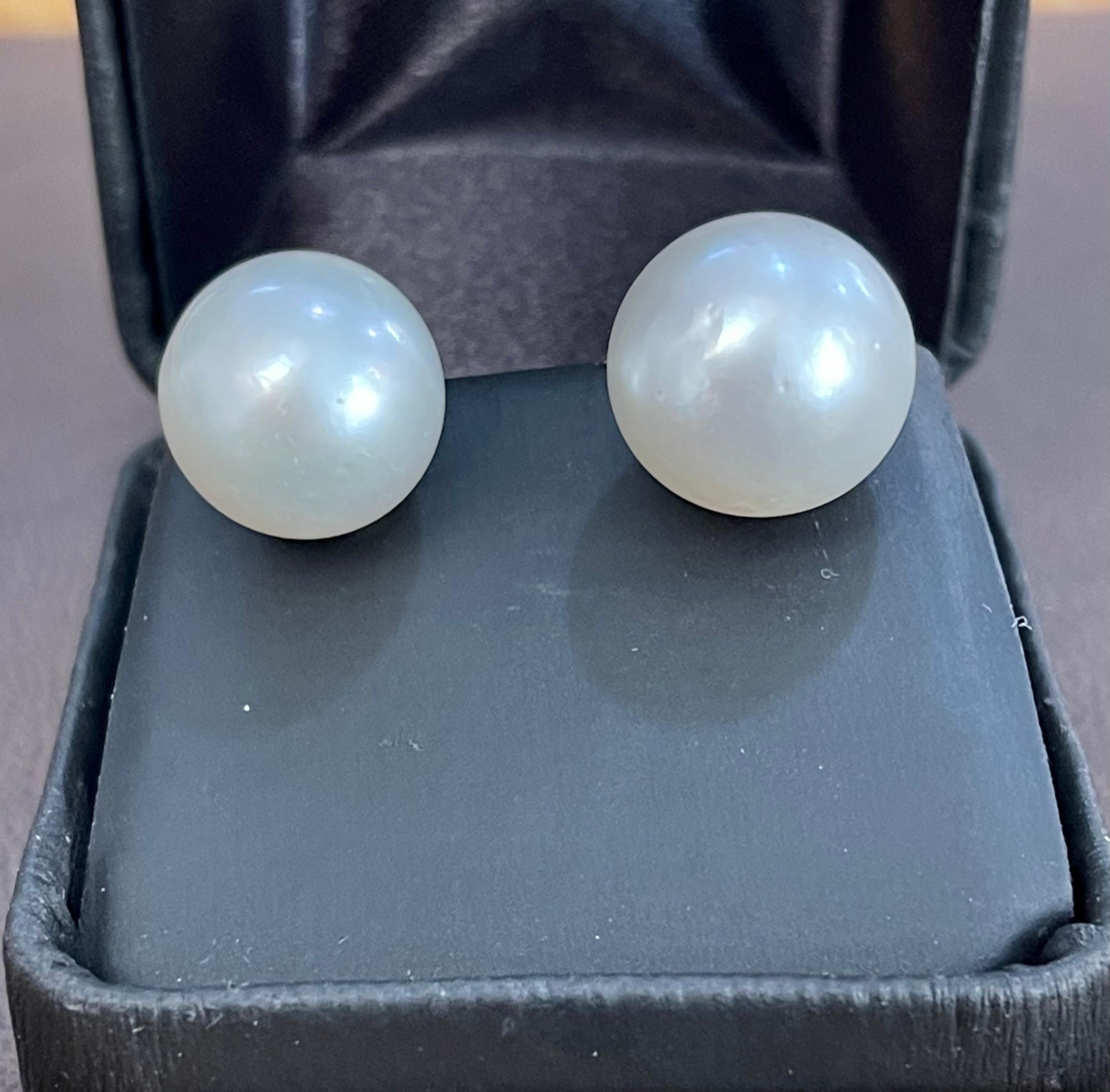 13 mm pearl earrings