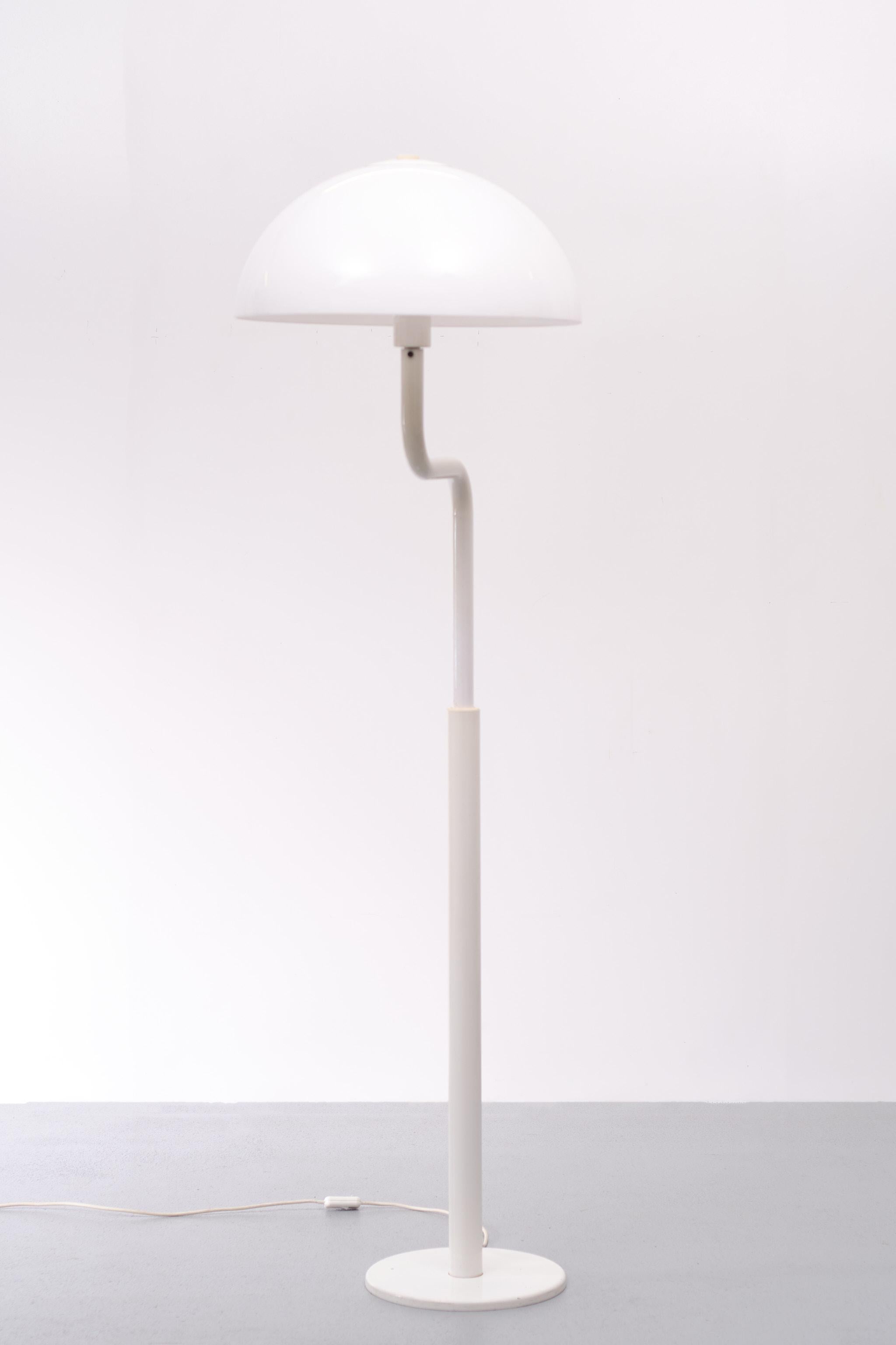 Late 20th Century White Space Ace floor lamp 1970s Italy  For Sale