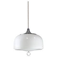 White Space Age Pendant Lamp from Guzzini, 1960s