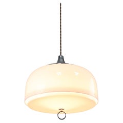 White Space Age Pendant Lamp from Guzzini, 1960s