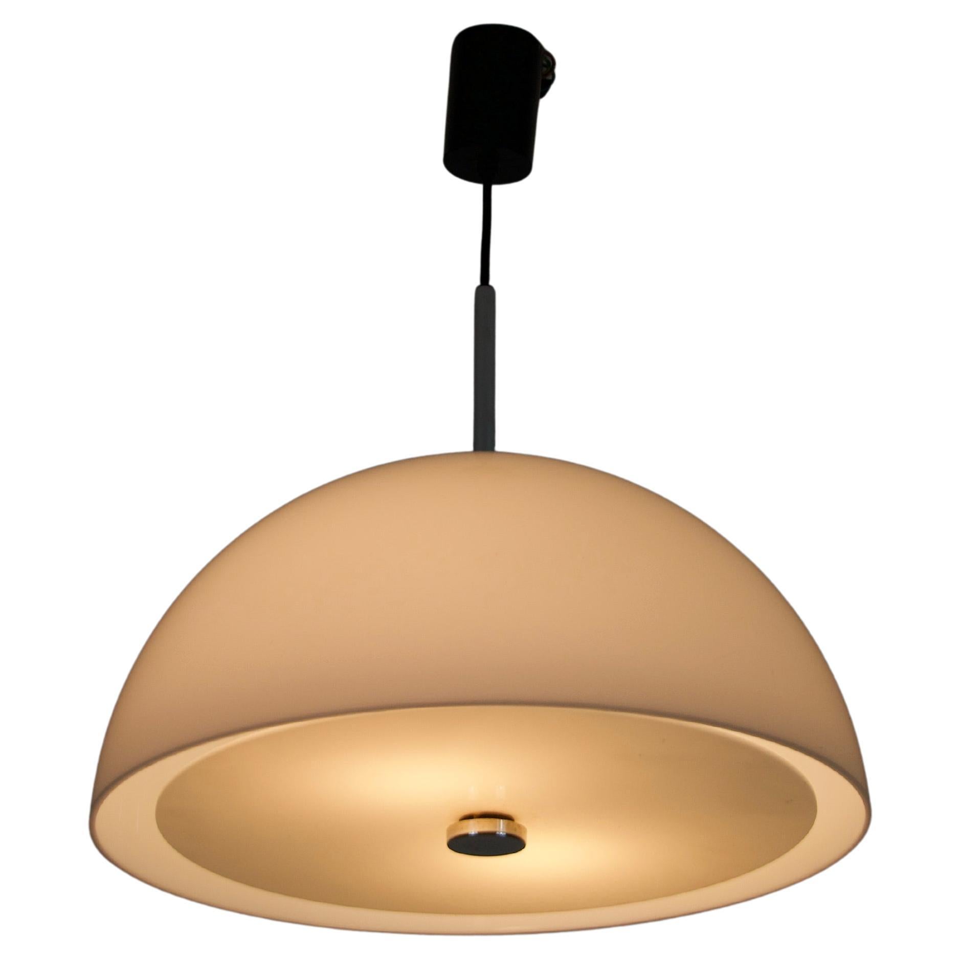 White Space Age Pendant Lamp, Germany, 1970s
