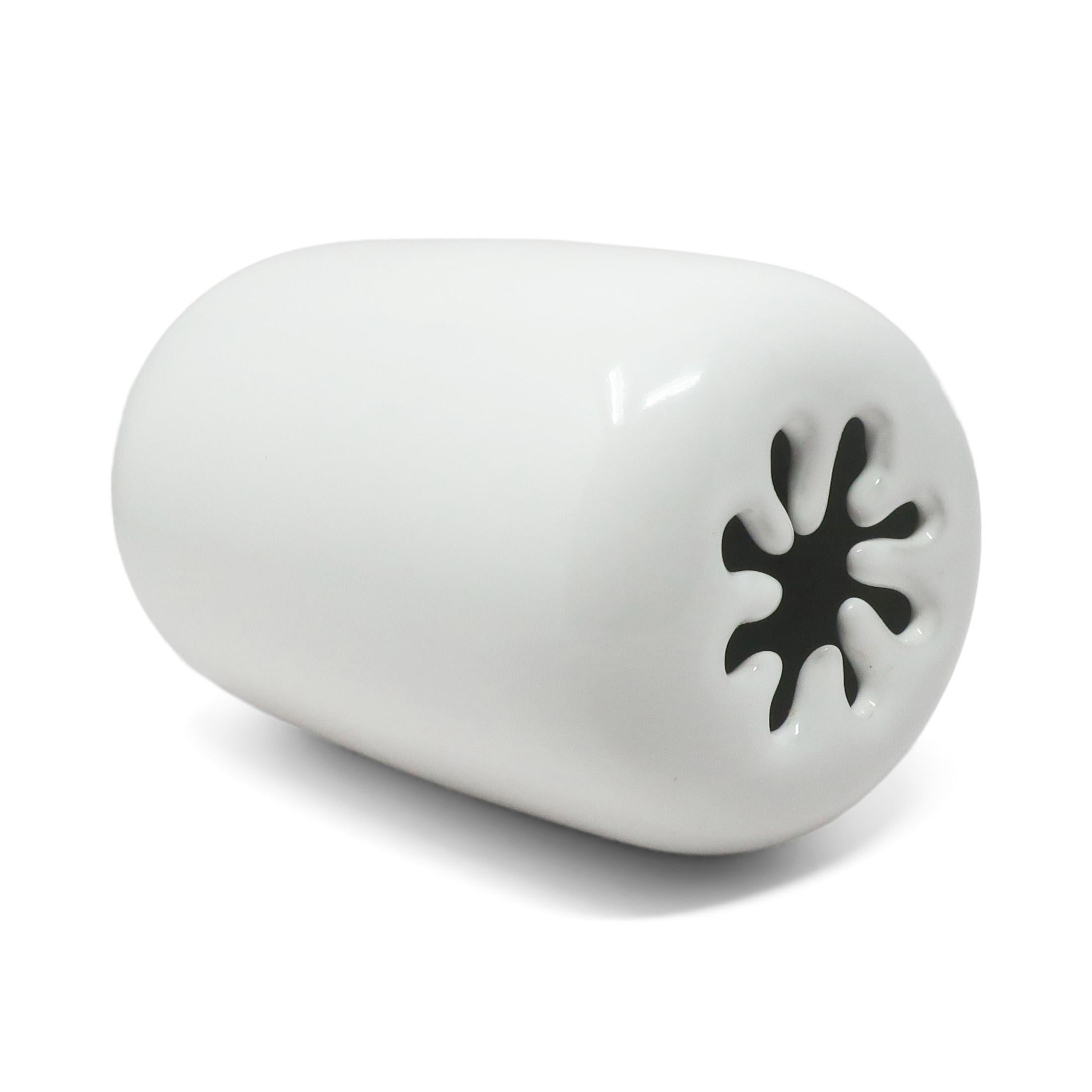 20th Century White Spark Vase by David Gil for Bennington Potters For Sale