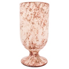 Modern White Speckled Vase, Ceramics by Hans Hedberg, Biot, France