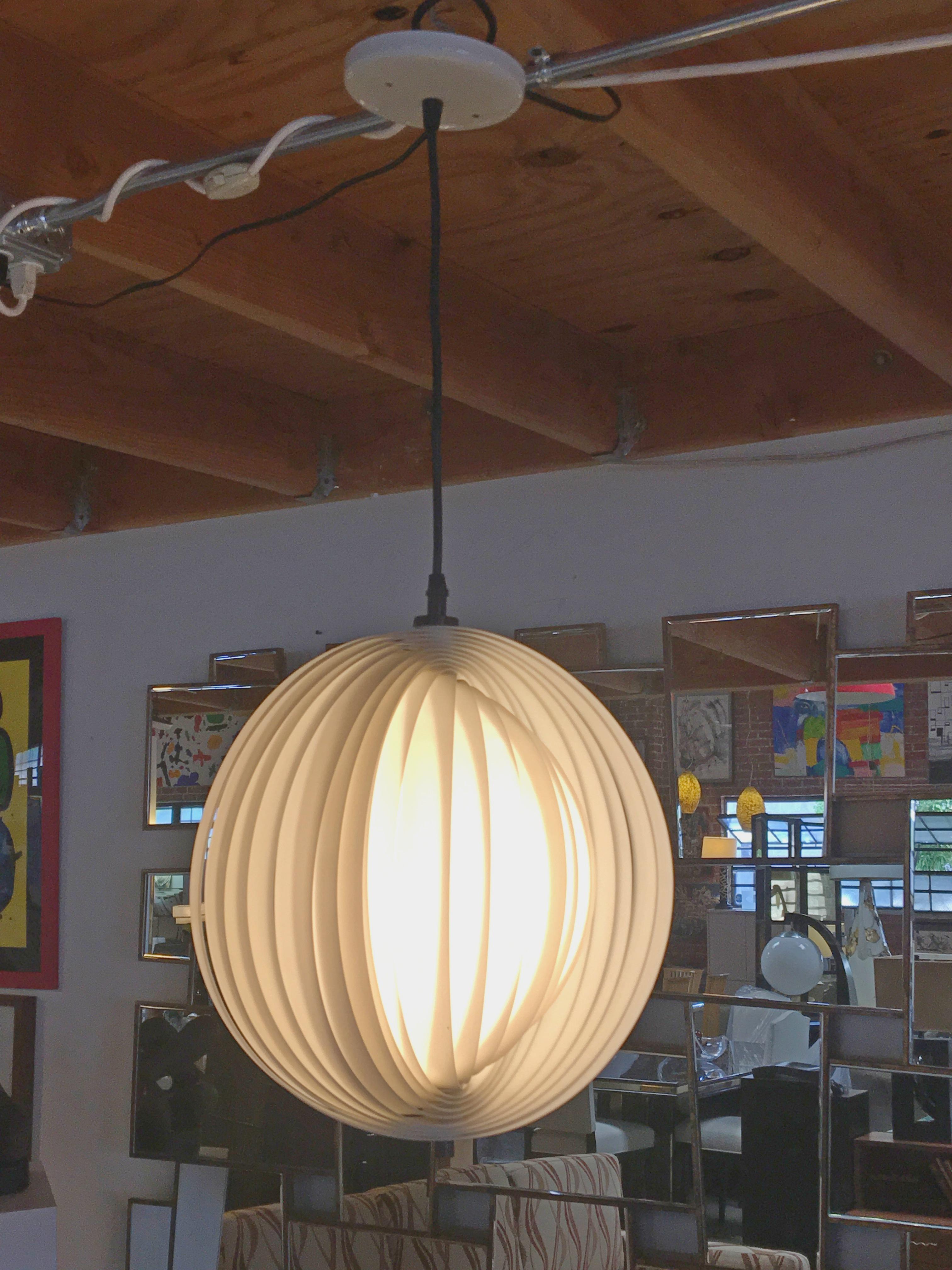 American White Spherical Moon Pendant Lamp Edited by MoMA