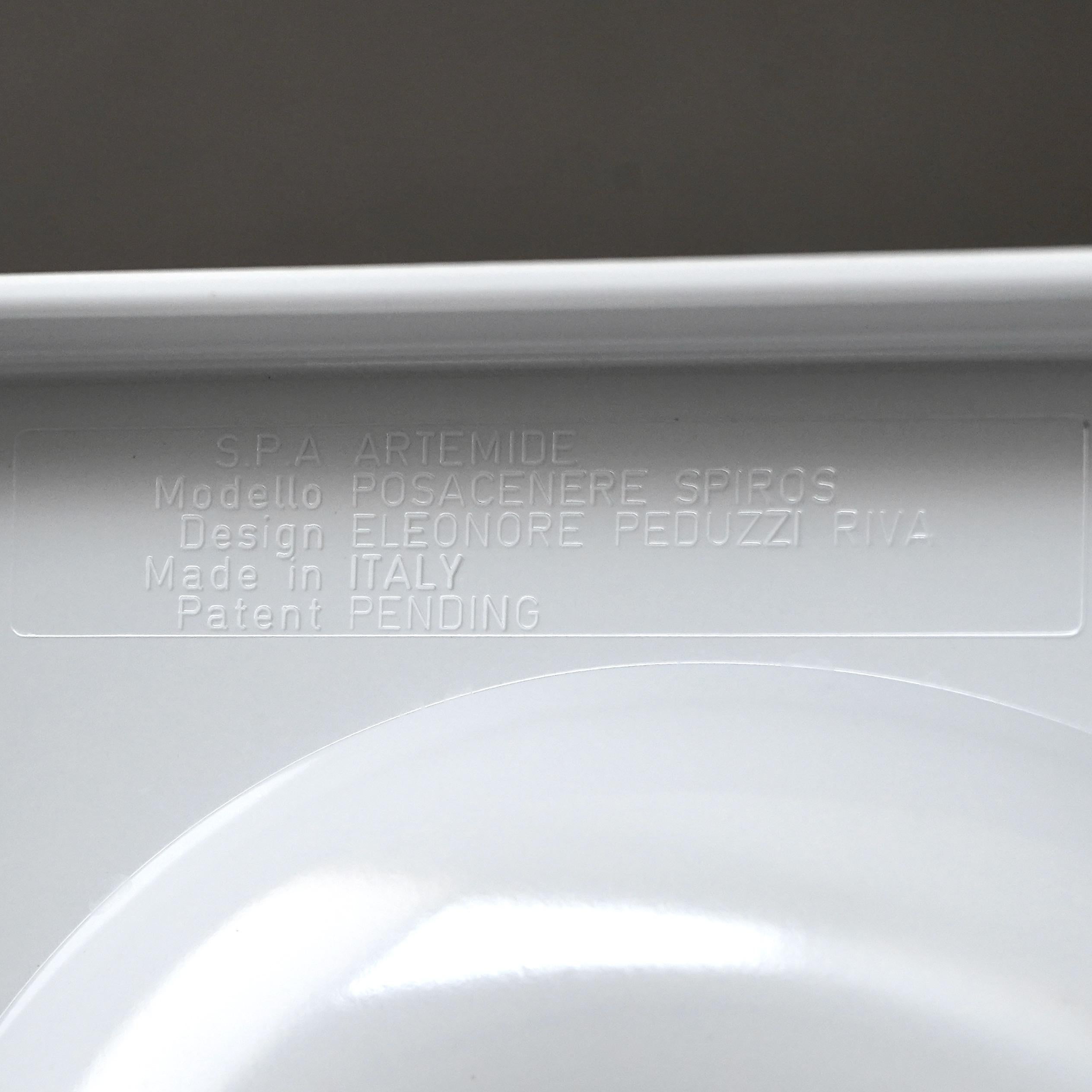 Centrotavola 'Spiros' bianco di Eleonore Peduzzi Riva per Artemide, anni '70 2