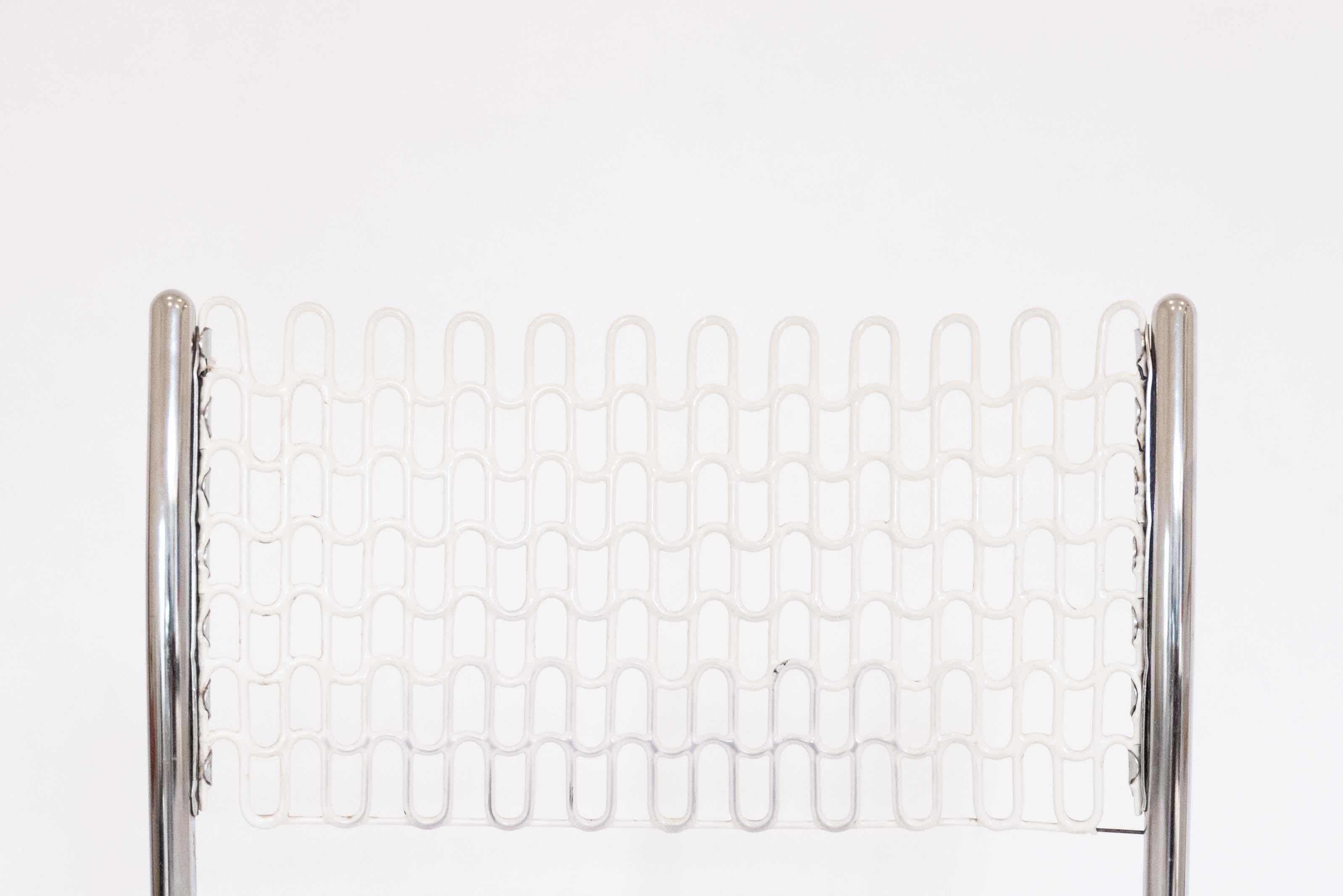 Post-Modern White Stacking Sof-Tec Chair by David Rowland (multiple available) For Sale