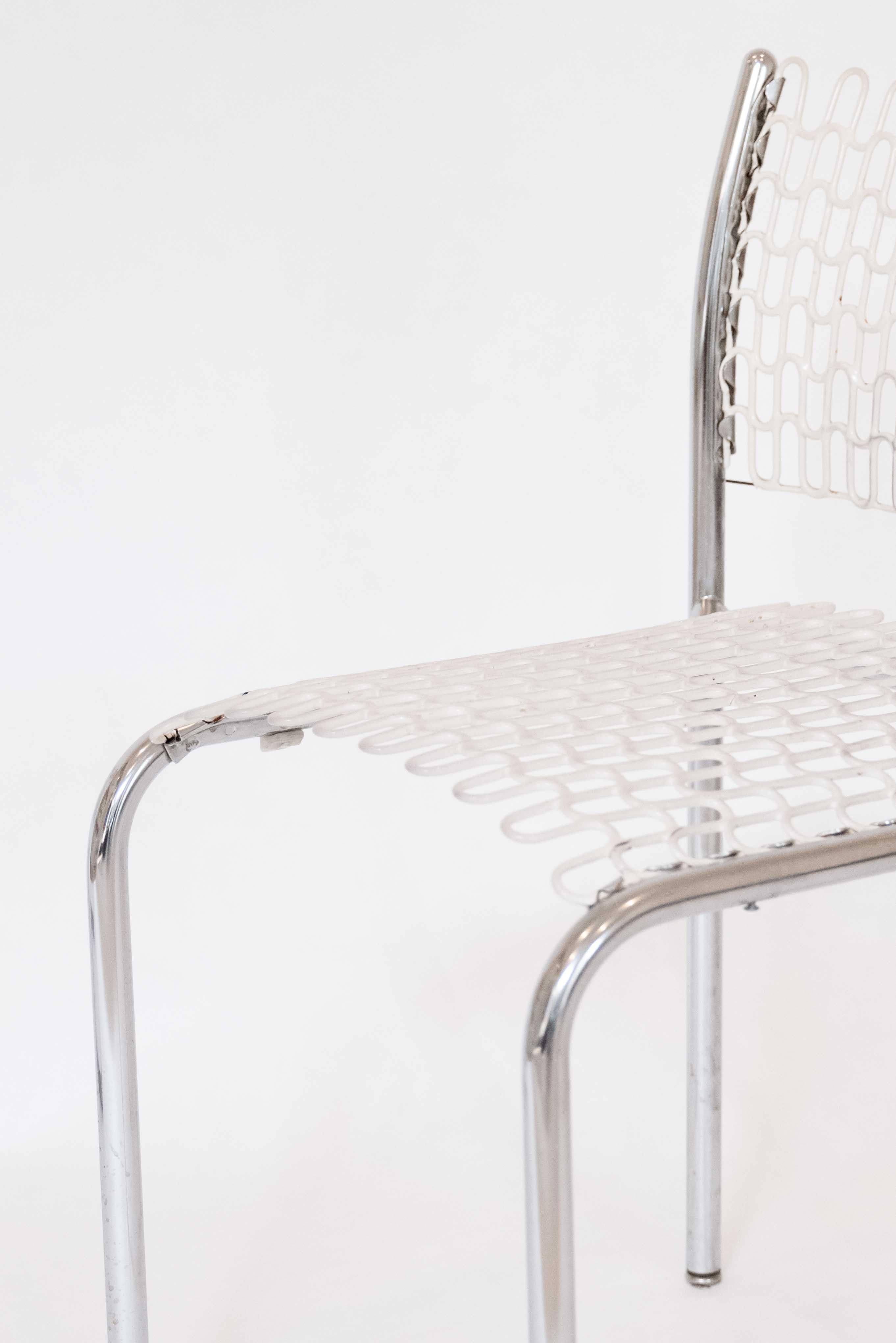 American White Stacking Sof-Tec Chair by David Rowland (multiple available) For Sale
