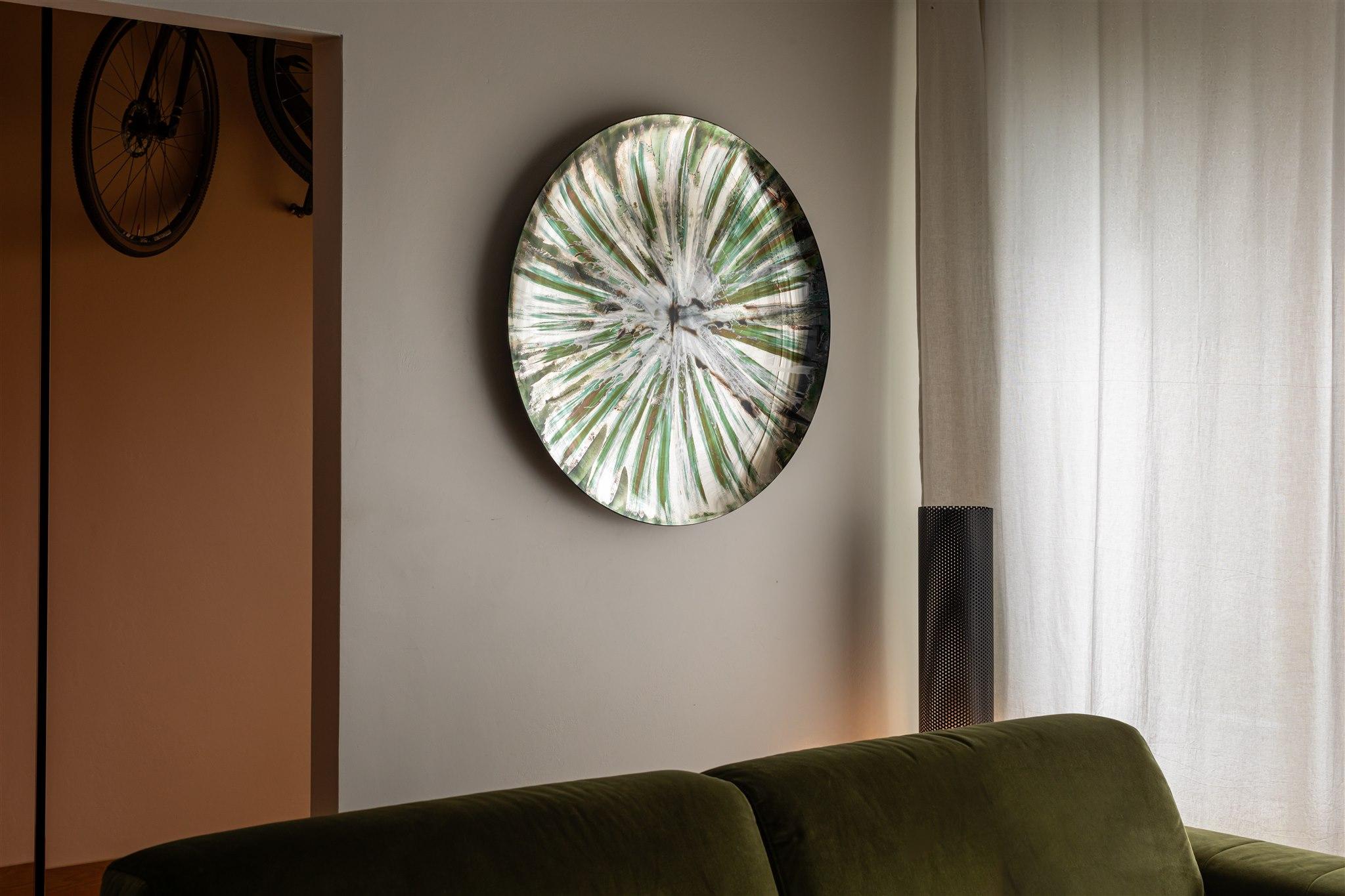 Espejo de pared White Star by OOM Contemporary Glass Italiano en venta