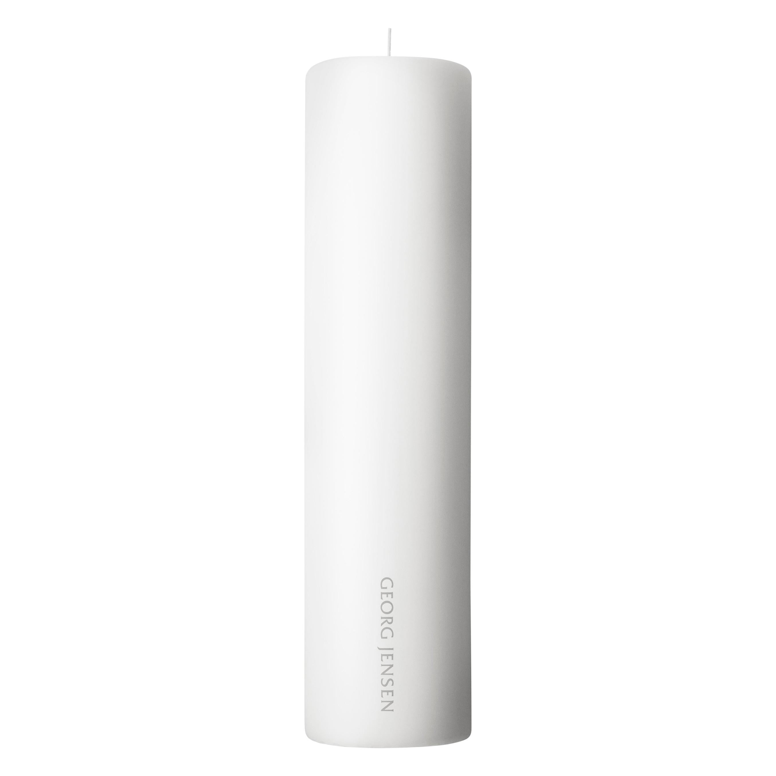 White Stearic Candle by Georg Jensen