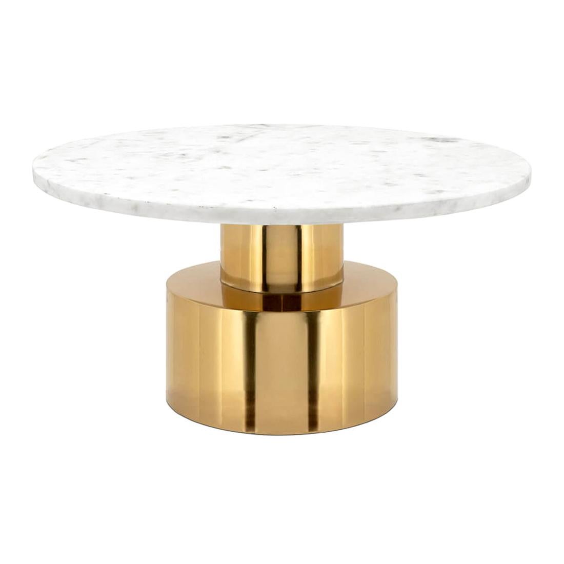 White Stone Coffee Table For Sale