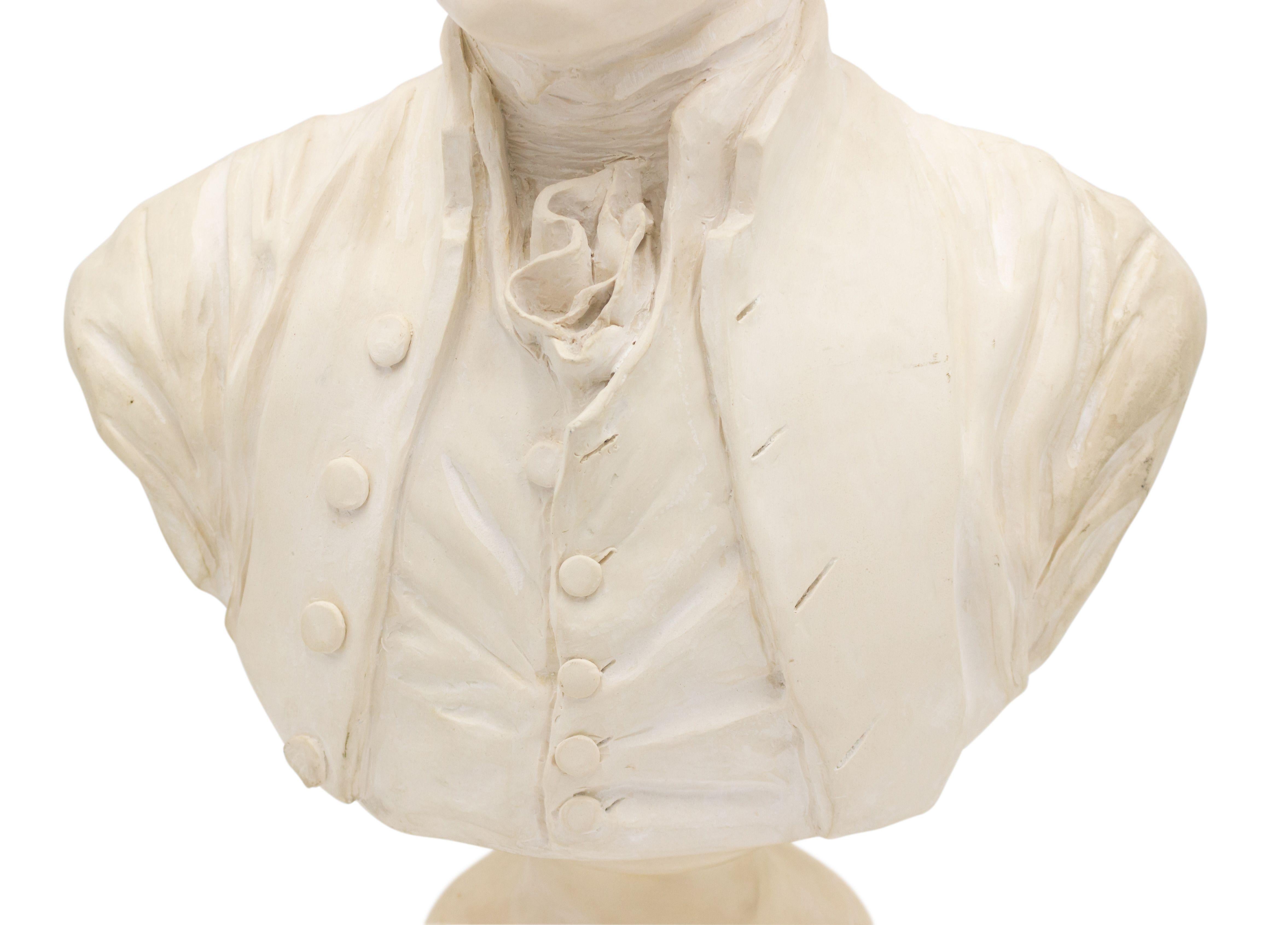 Federal White Stone Thomas Jefferson Bust