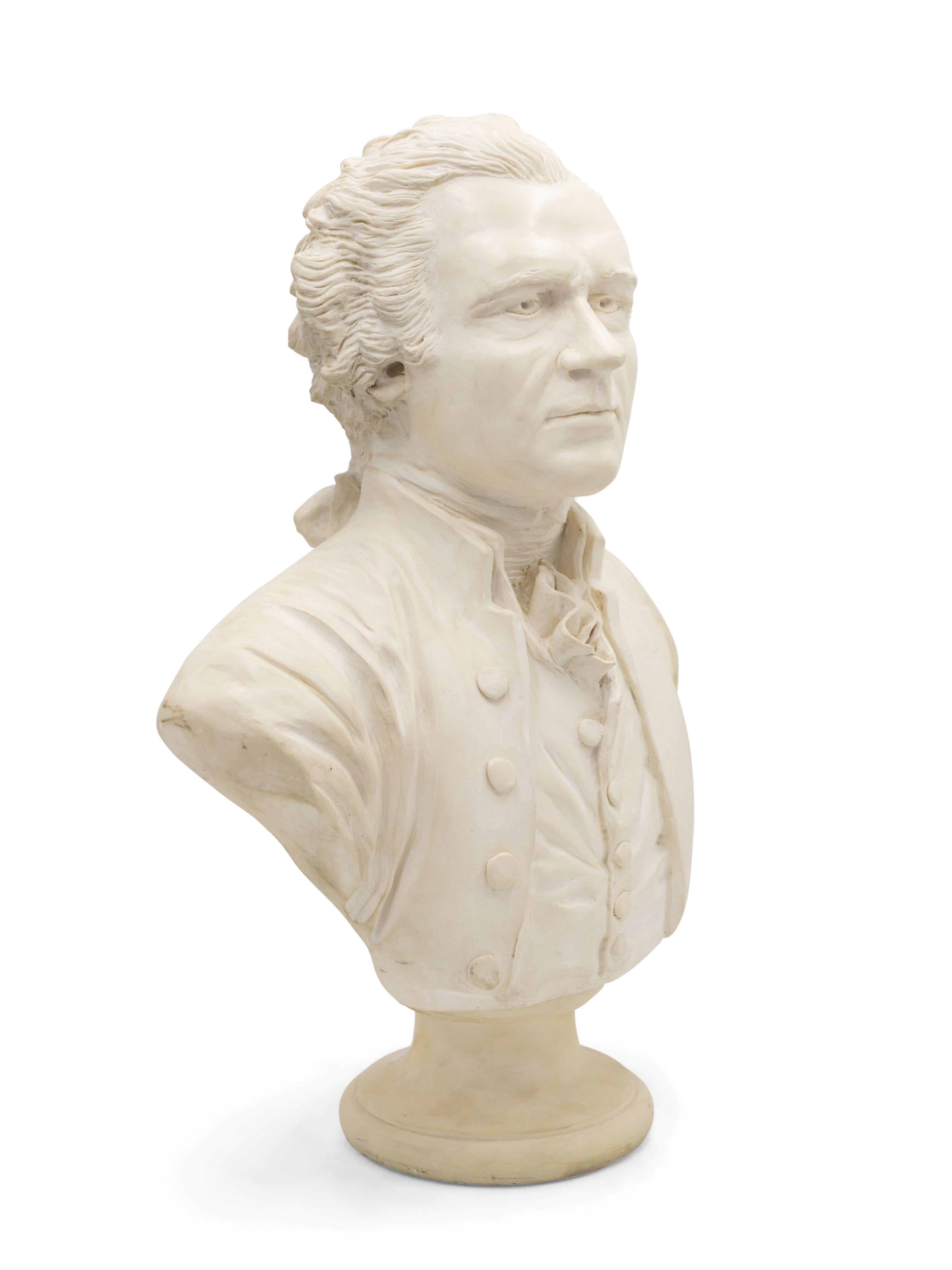 Unknown White Stone Thomas Jefferson Bust