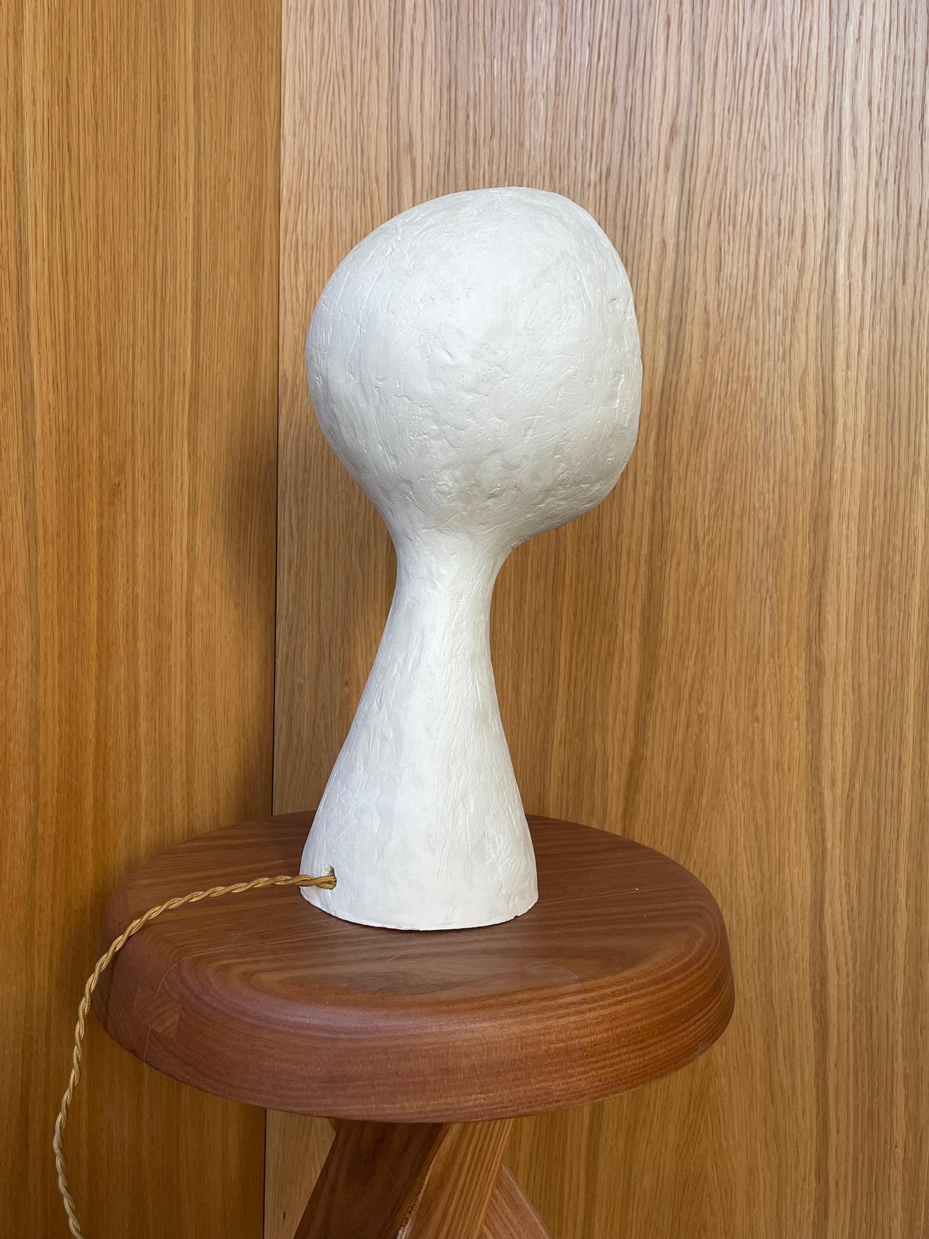 Post-Modern White Stoneware Lamp Ninfea by Renzo Maar For Sale