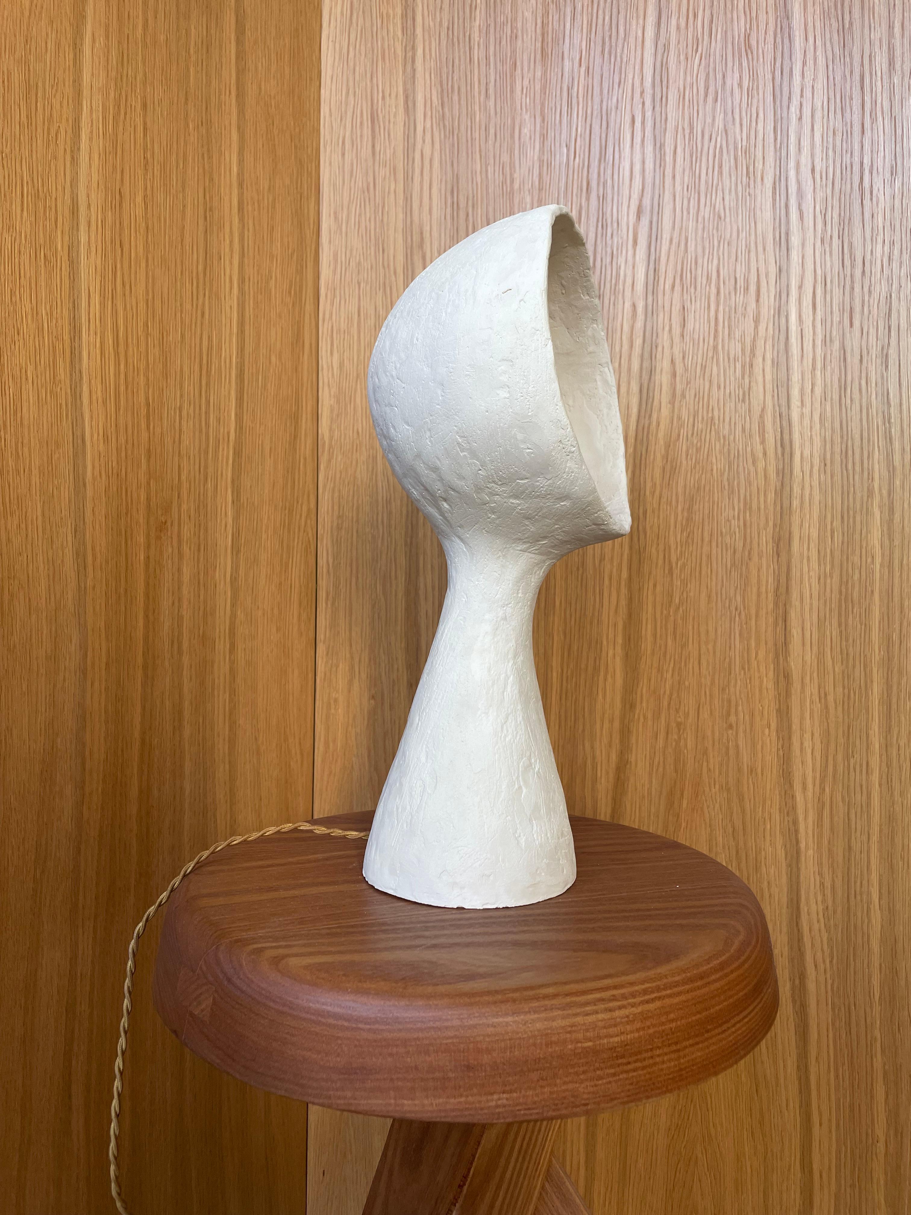 Contemporary White Stoneware Lamp Ninfea by Renzo Maar For Sale
