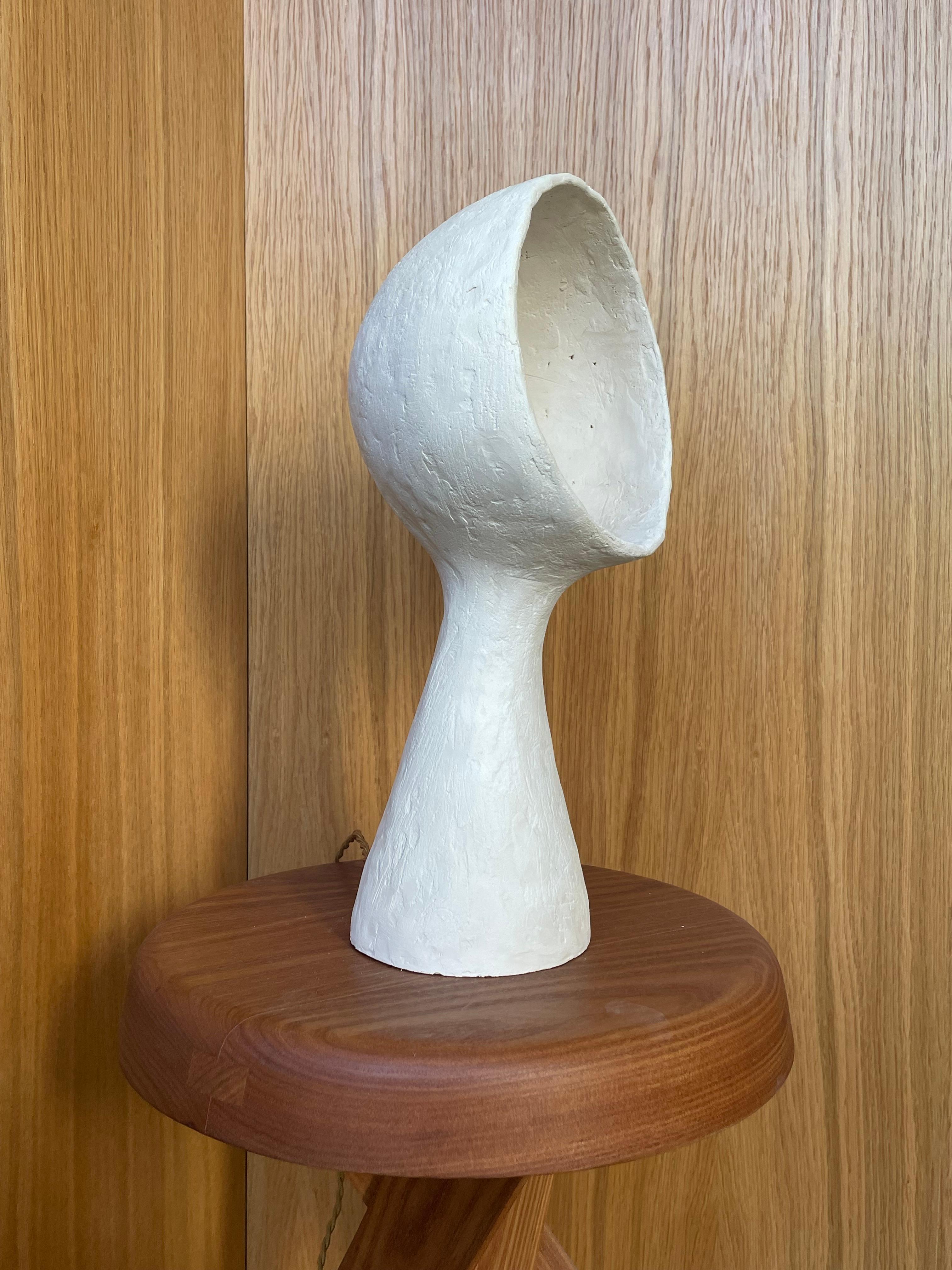 White Stoneware Lamp Ninfea by Renzo Maar For Sale 1