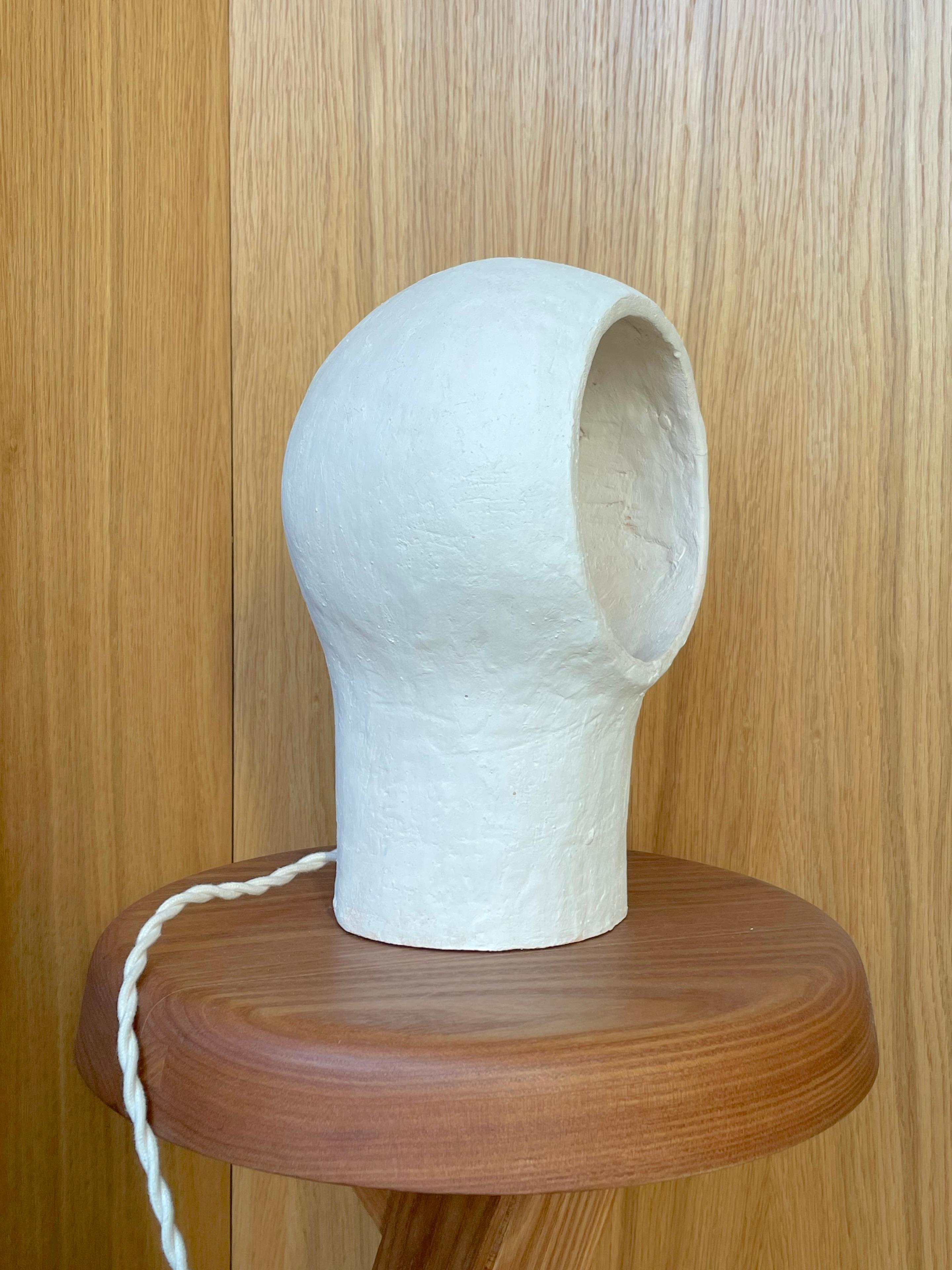 Lampe aus weißem Steingut Nuvole 1 von Renzo Maar im Angebot 1