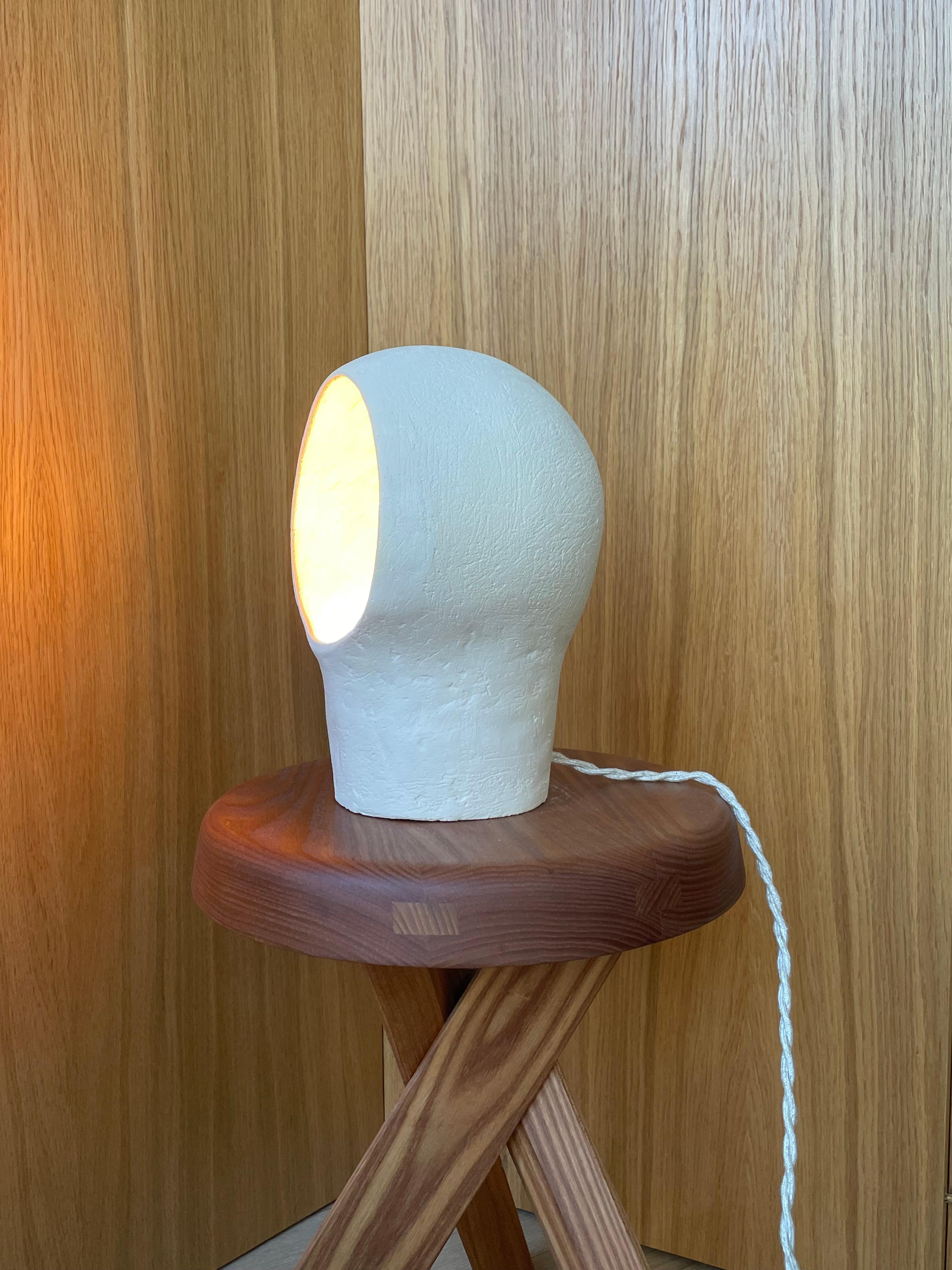 Postmoderne Lampe en grès blanc Nuvole 2 by Renzo Maar en vente