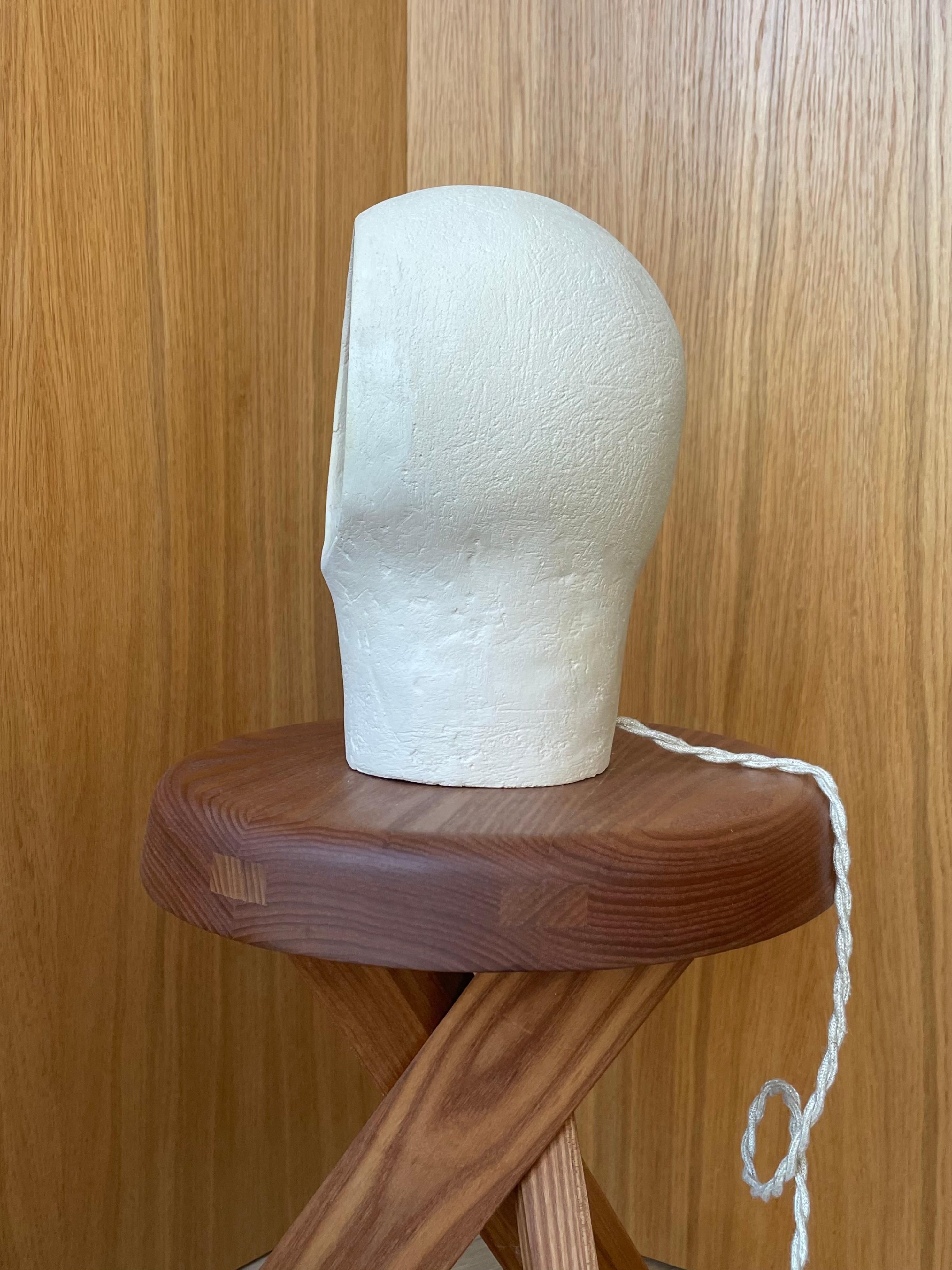 Français Lampe en grès blanc Nuvole 2 by Renzo Maar en vente
