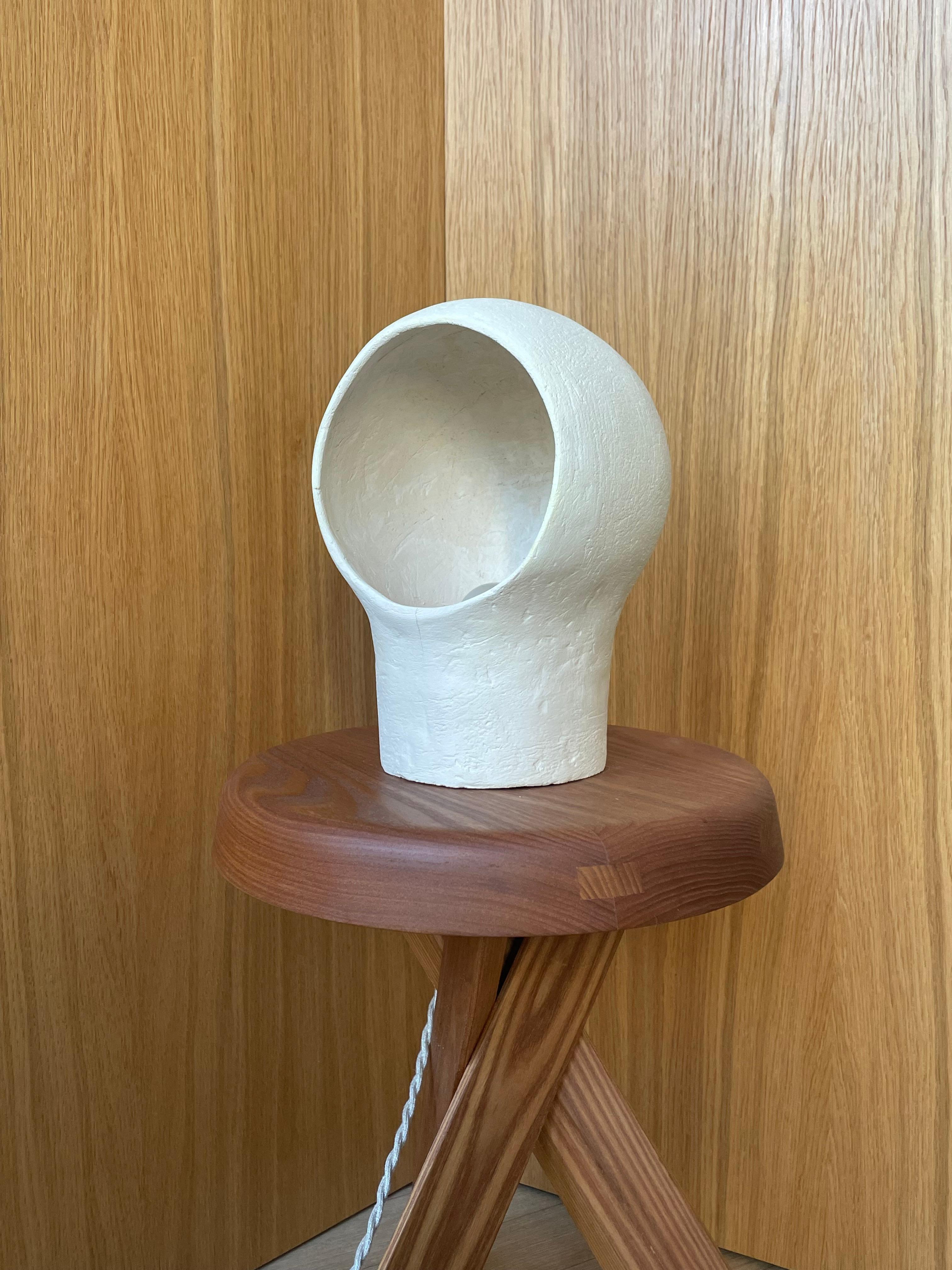 Lampe en grès blanc Nuvole 2 by Renzo Maar Neuf - En vente à Geneve, CH